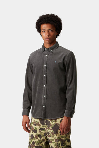 Carhartt L/S Madison Cord Shirt Graphite / Graphite