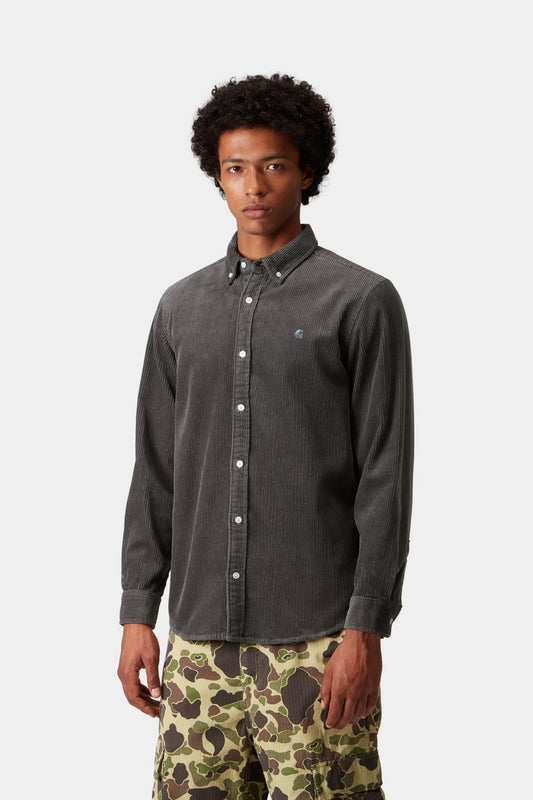Carhartt L/S Madison Cord Shirt Graphite / Graphite