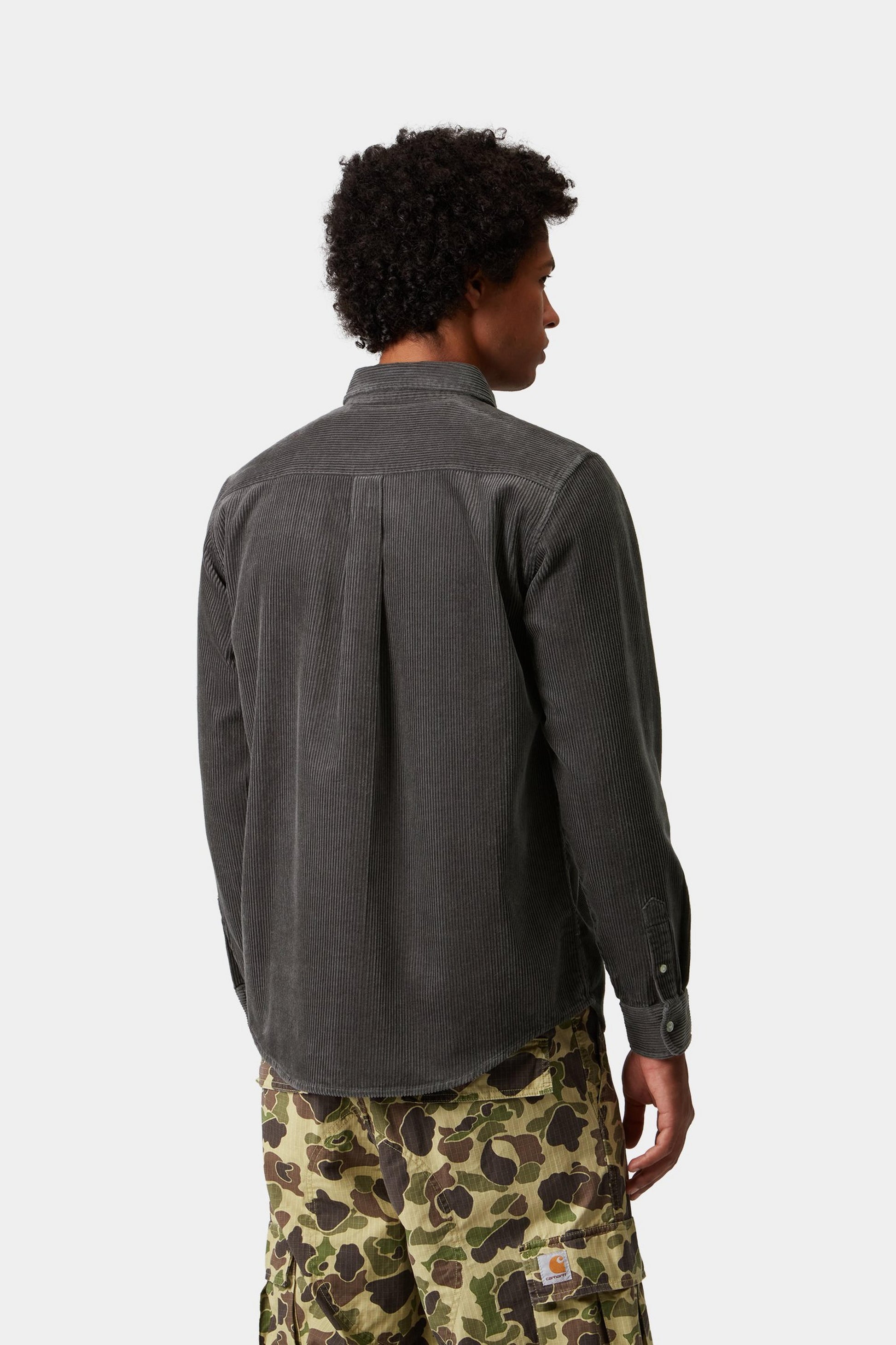 Carhartt L/S Madison Cord Shirt Graphite / Graphite