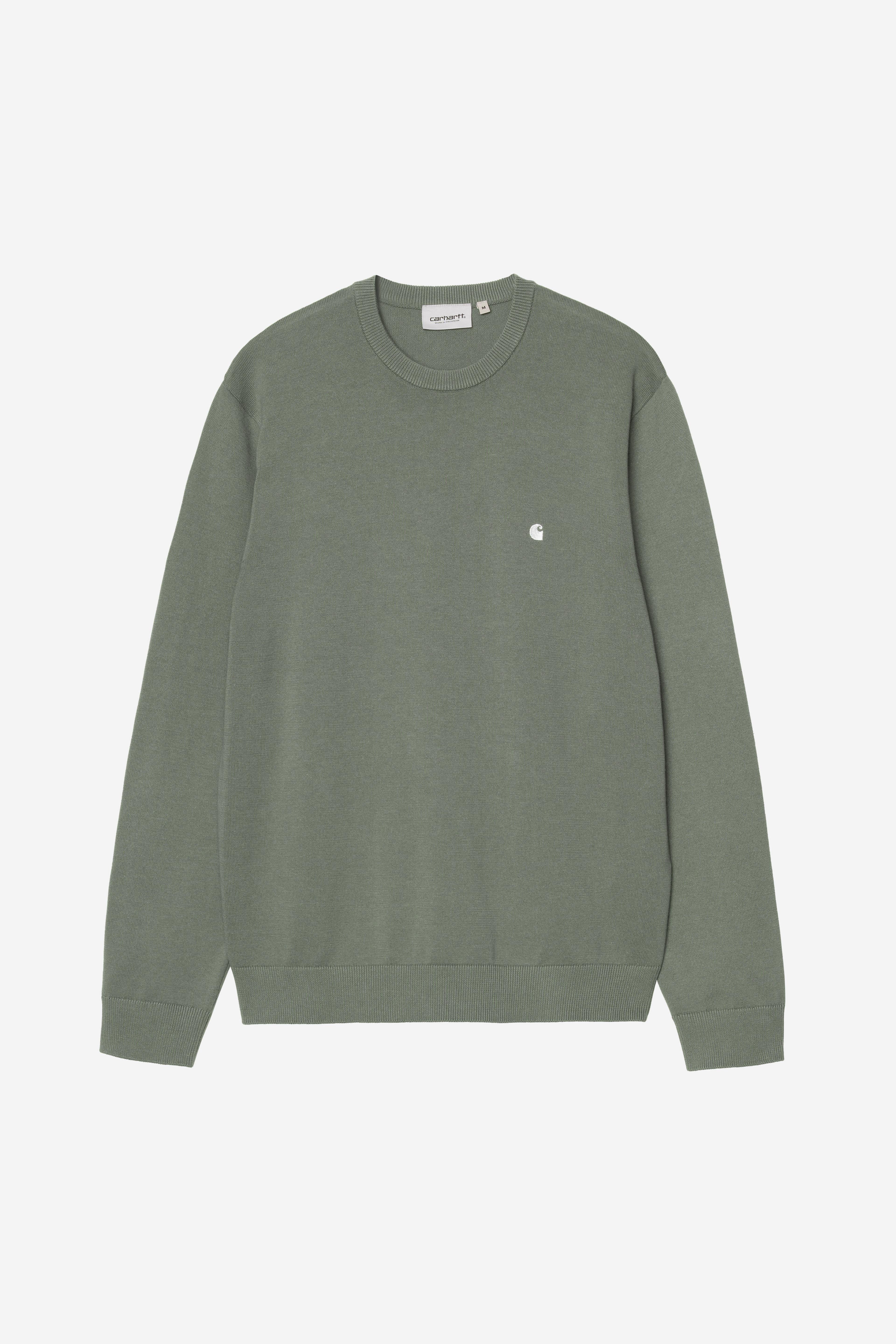 Carhartt WIP Madison Sweater Velvet Green / White