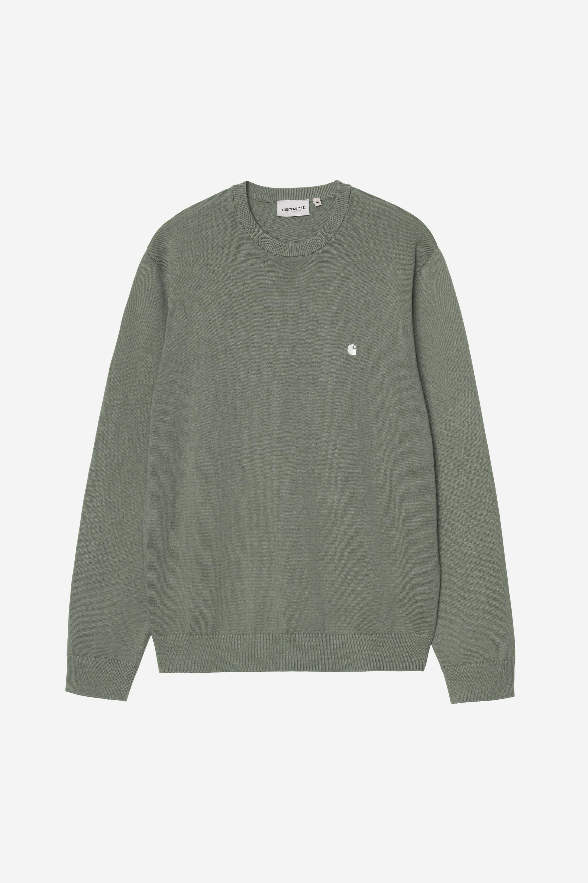 Carhartt WIP Madison Sweater Velvet Green / White
