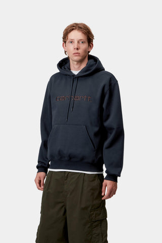 Carhartt WIP Hooded Sweat Deep Night / Palisander