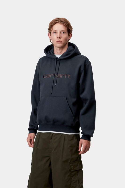 Carhartt WIP Hooded Sweat Deep Night / Palisander