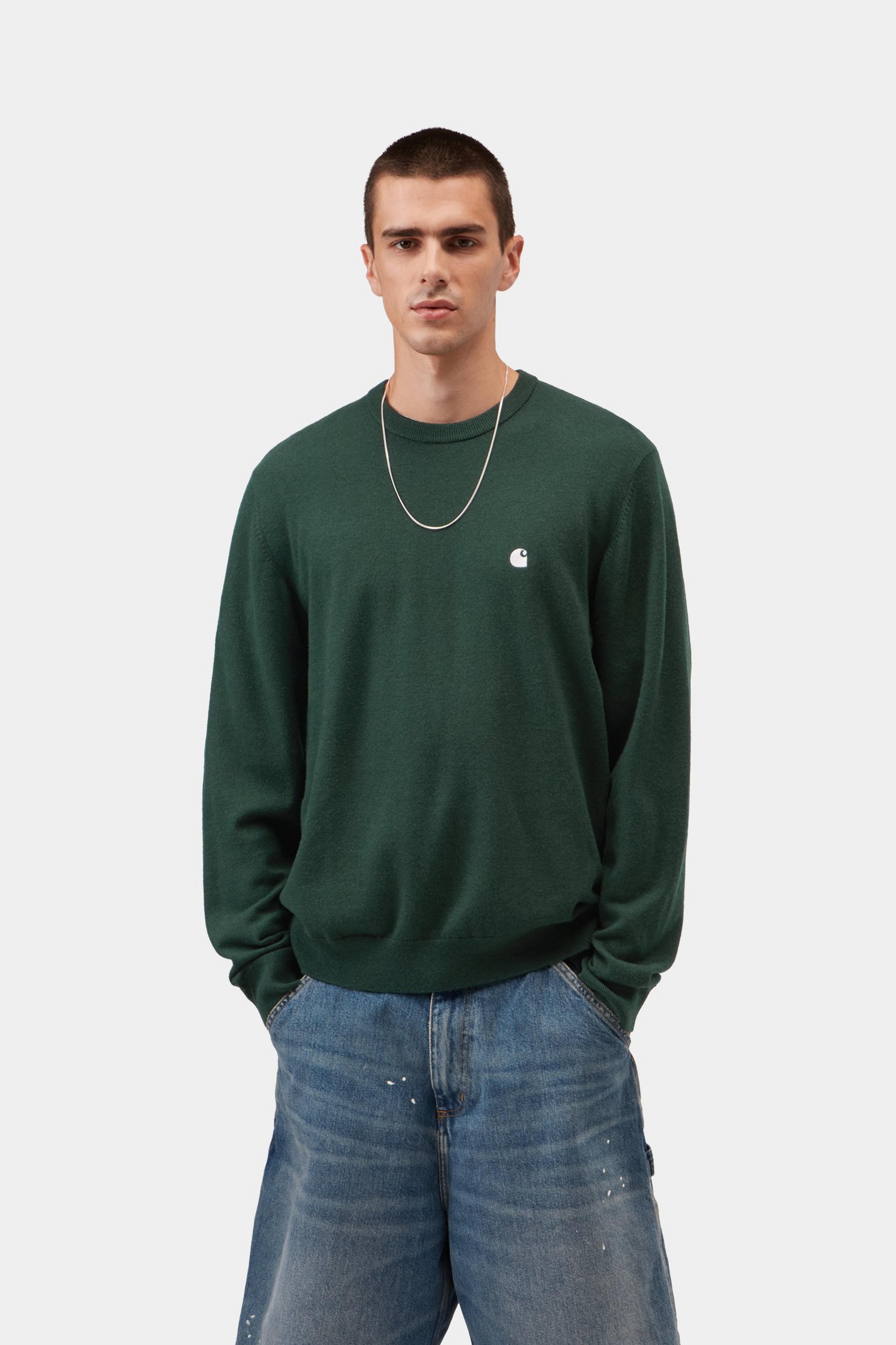 Carhartt WIP Madison Sweater Dark Scarab / Wax