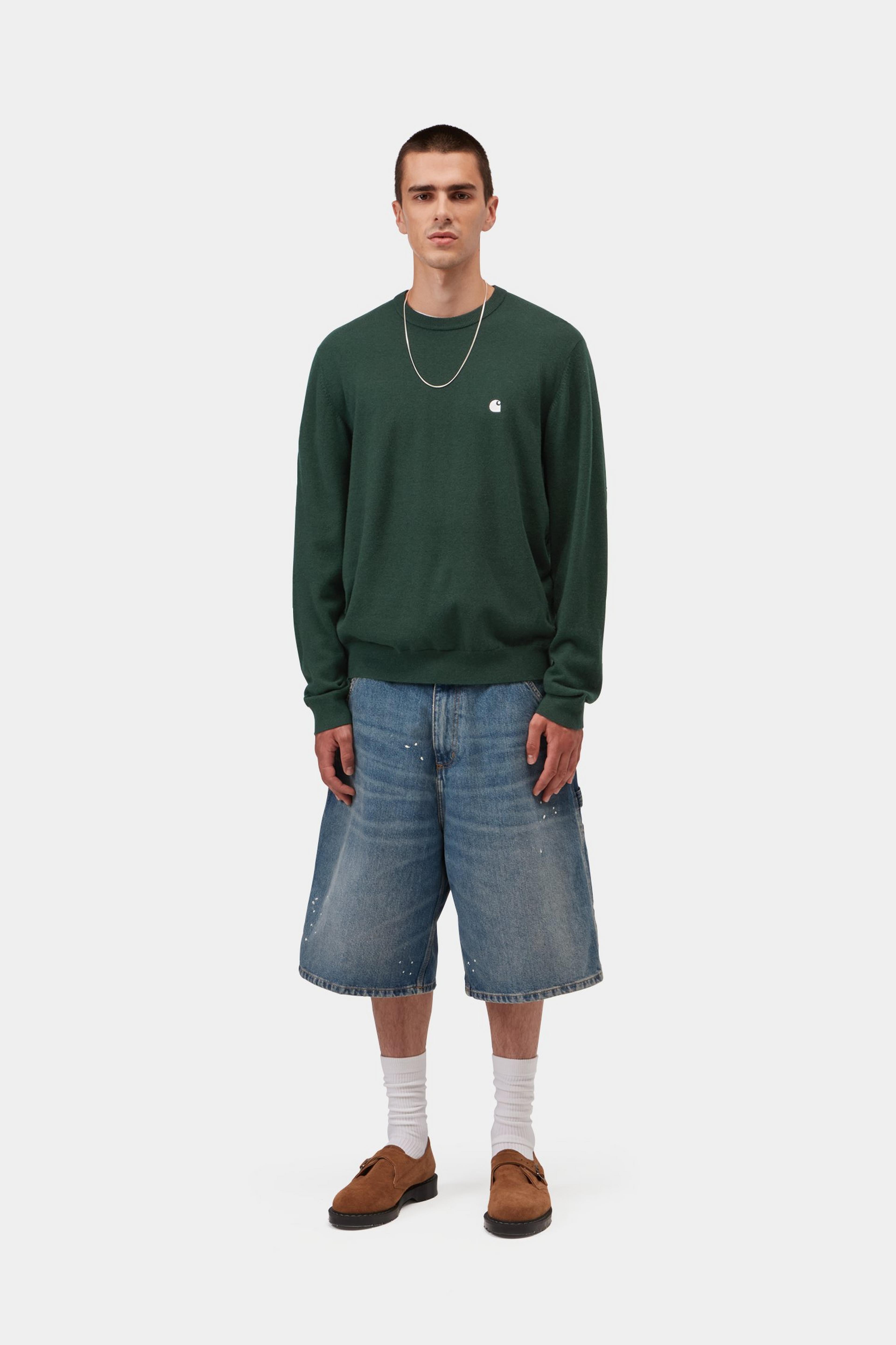 Carhartt WIP Madison Sweater Dark Scarab / Wax