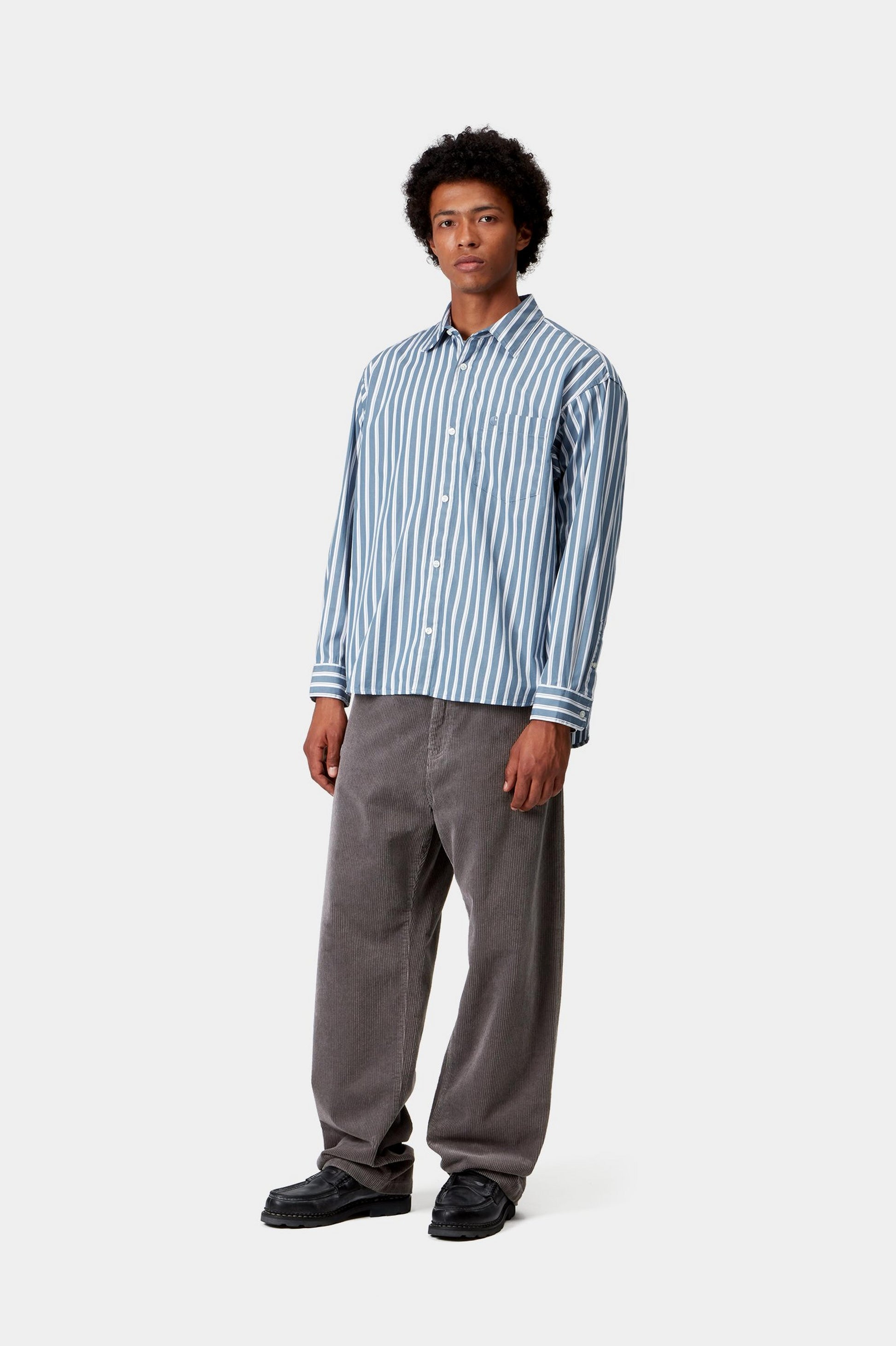 Carhartt WIP Landon Pant Cord Porphyry Rinsed