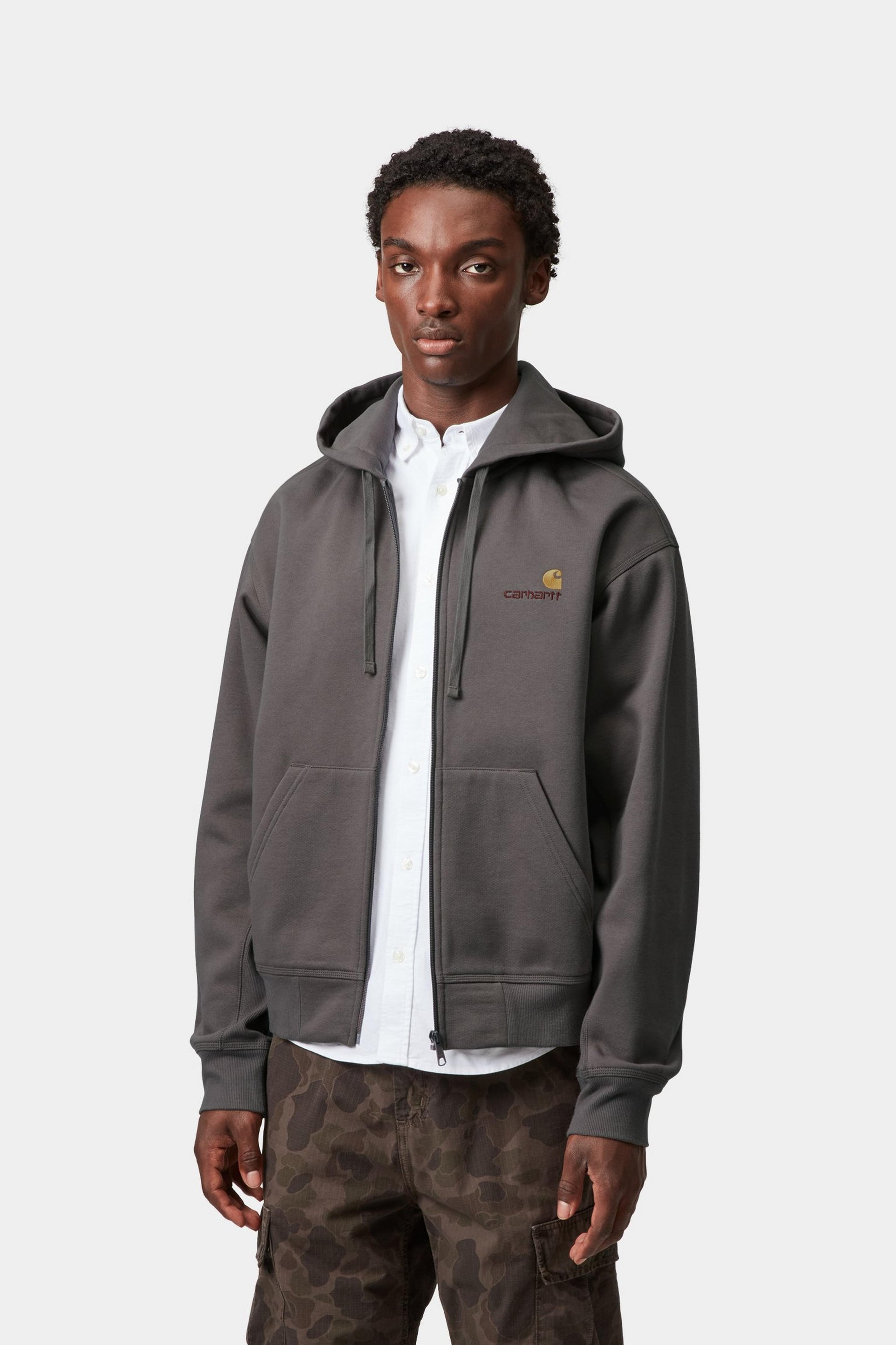 Carhartt WIP Hooded American Script Jacket Porphyry