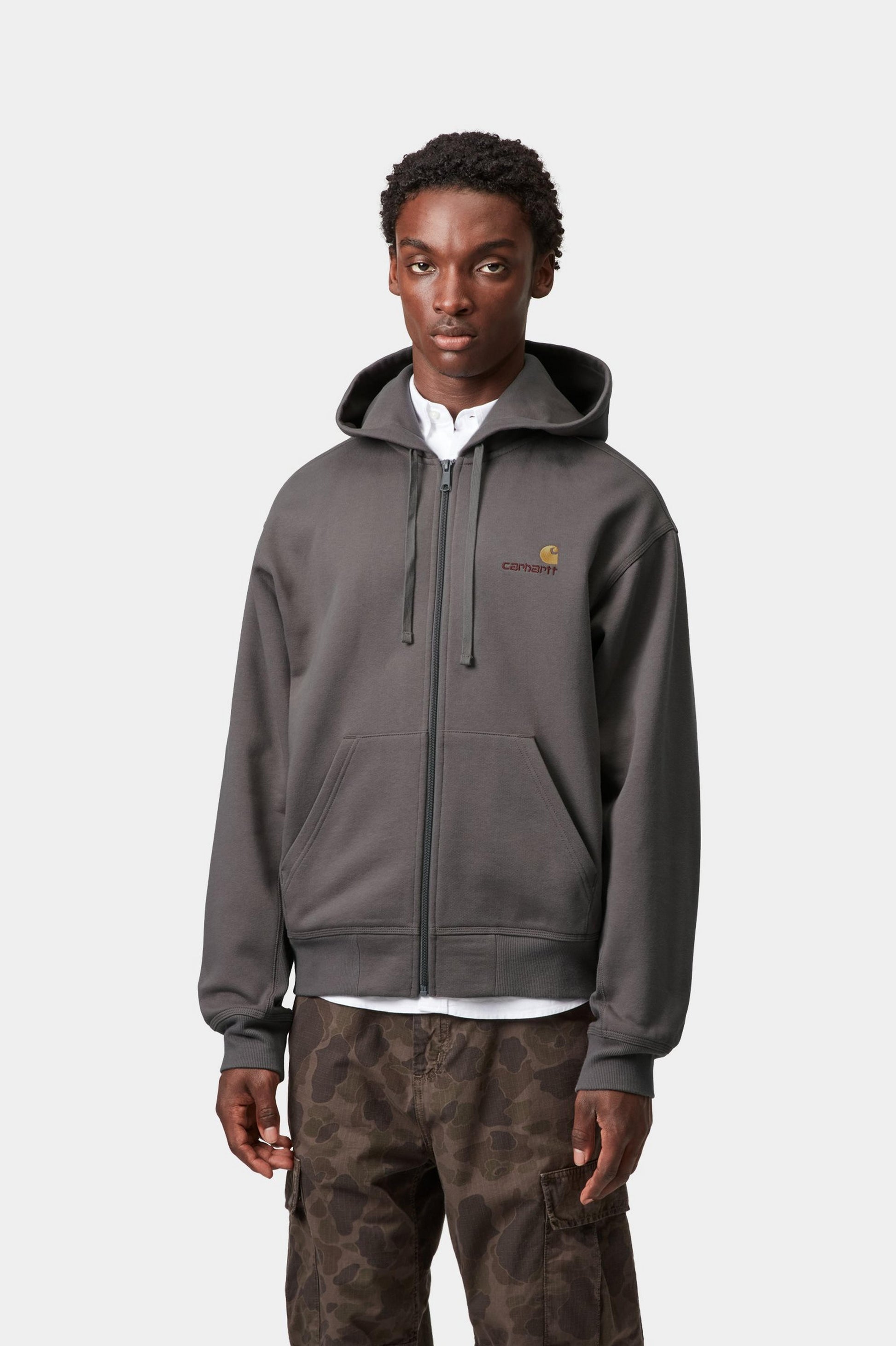 Carhartt WIP Hooded American Script Jacket Porphyry