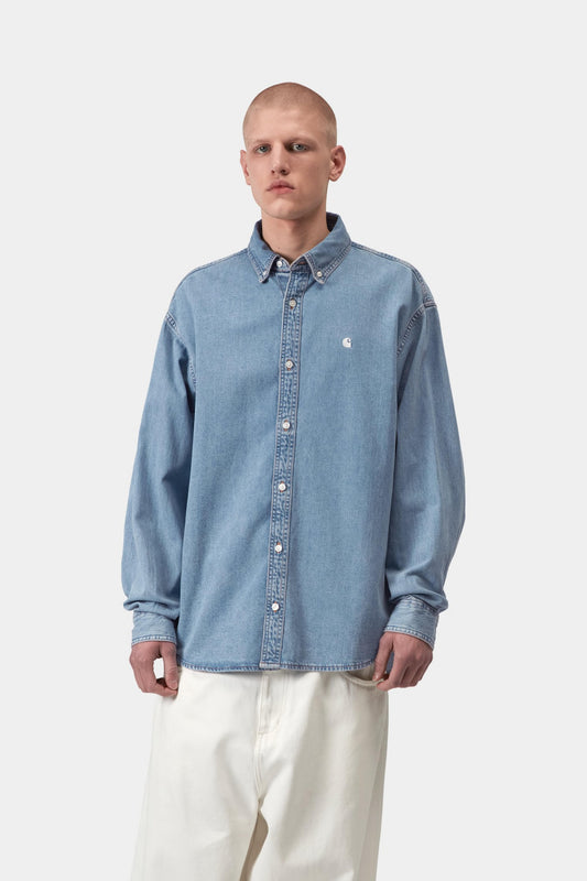 Carhartt WIP L/S Lucas Shirt Blue
