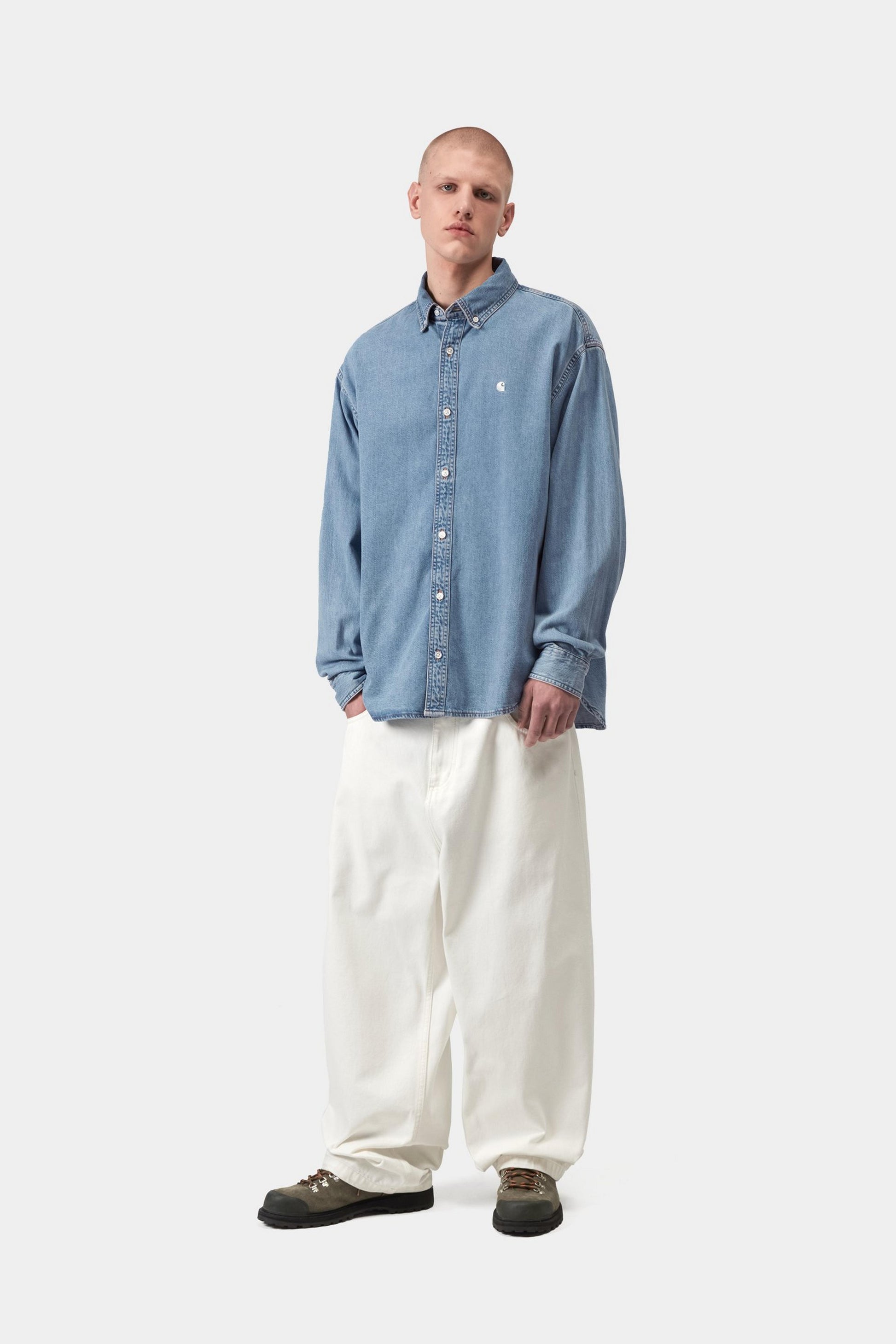 Carhartt WIP L/S Lucas Shirt Blue
