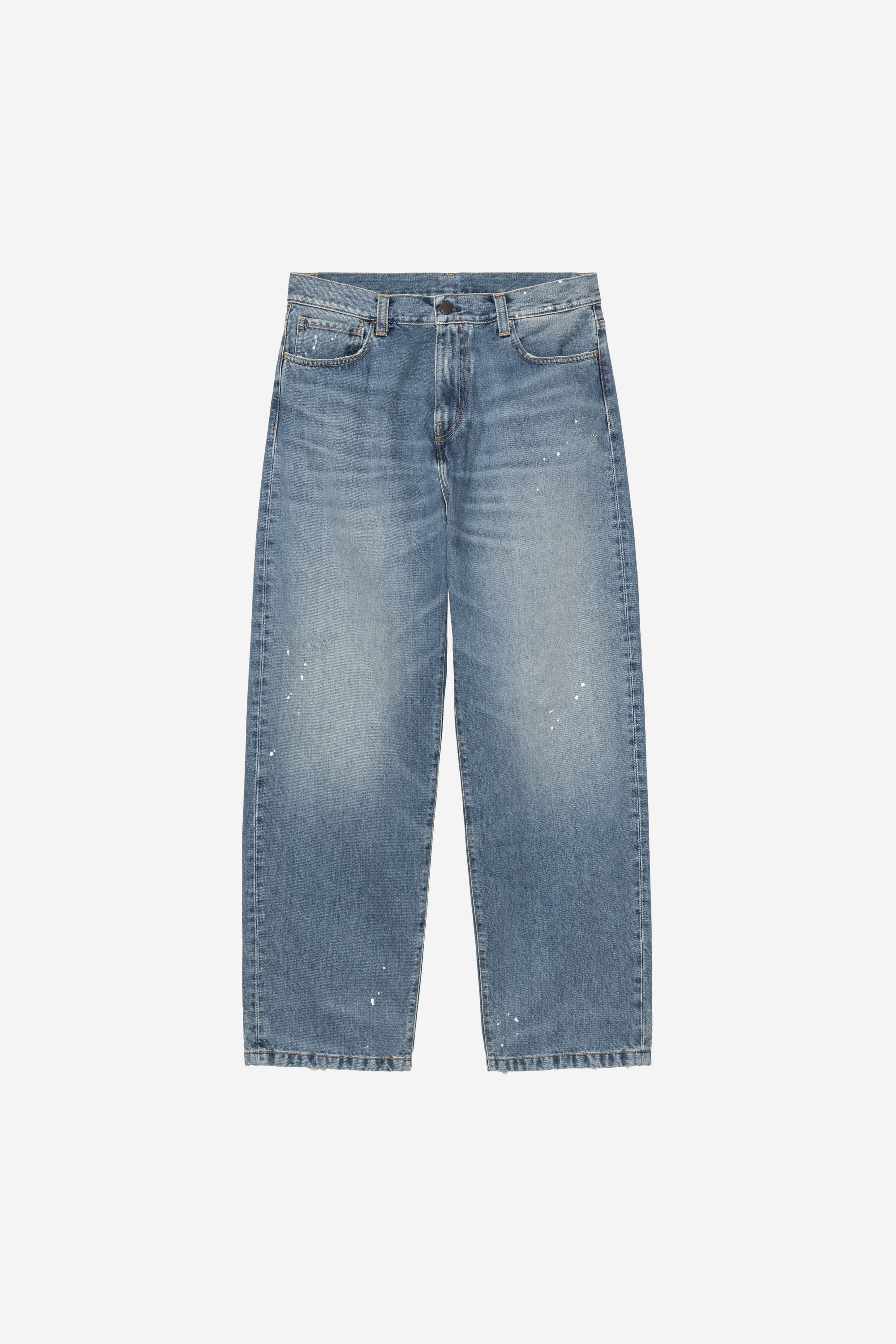 Carhartt WIP  Landon Pant Blue destroy wash splatter
