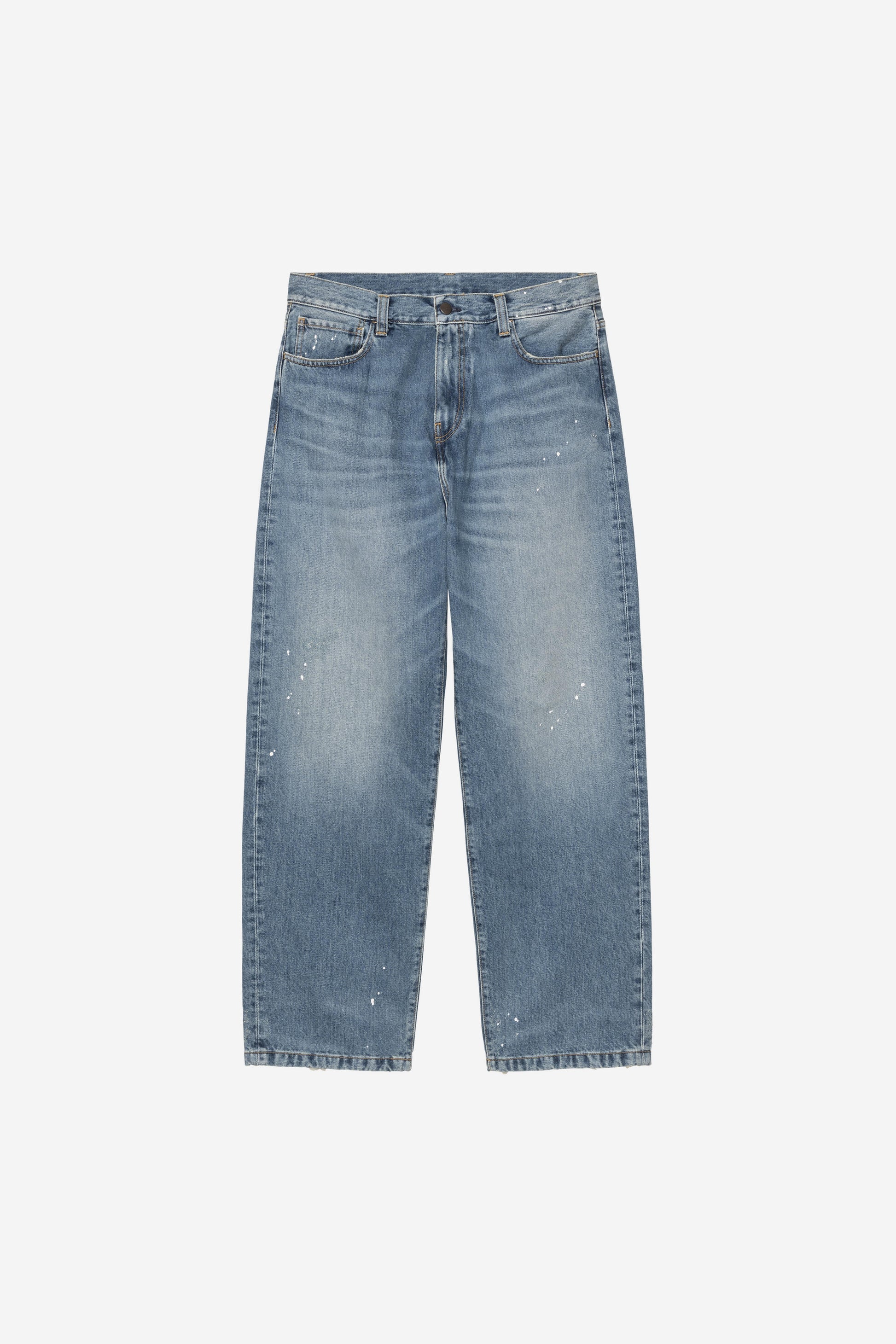 Carhartt WIP  Landon Pant Blue destroy wash splatter