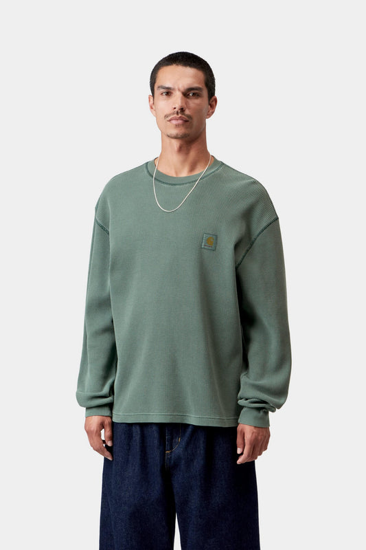 Carhartt L/S Vista Waffle Tee Dark Scarab