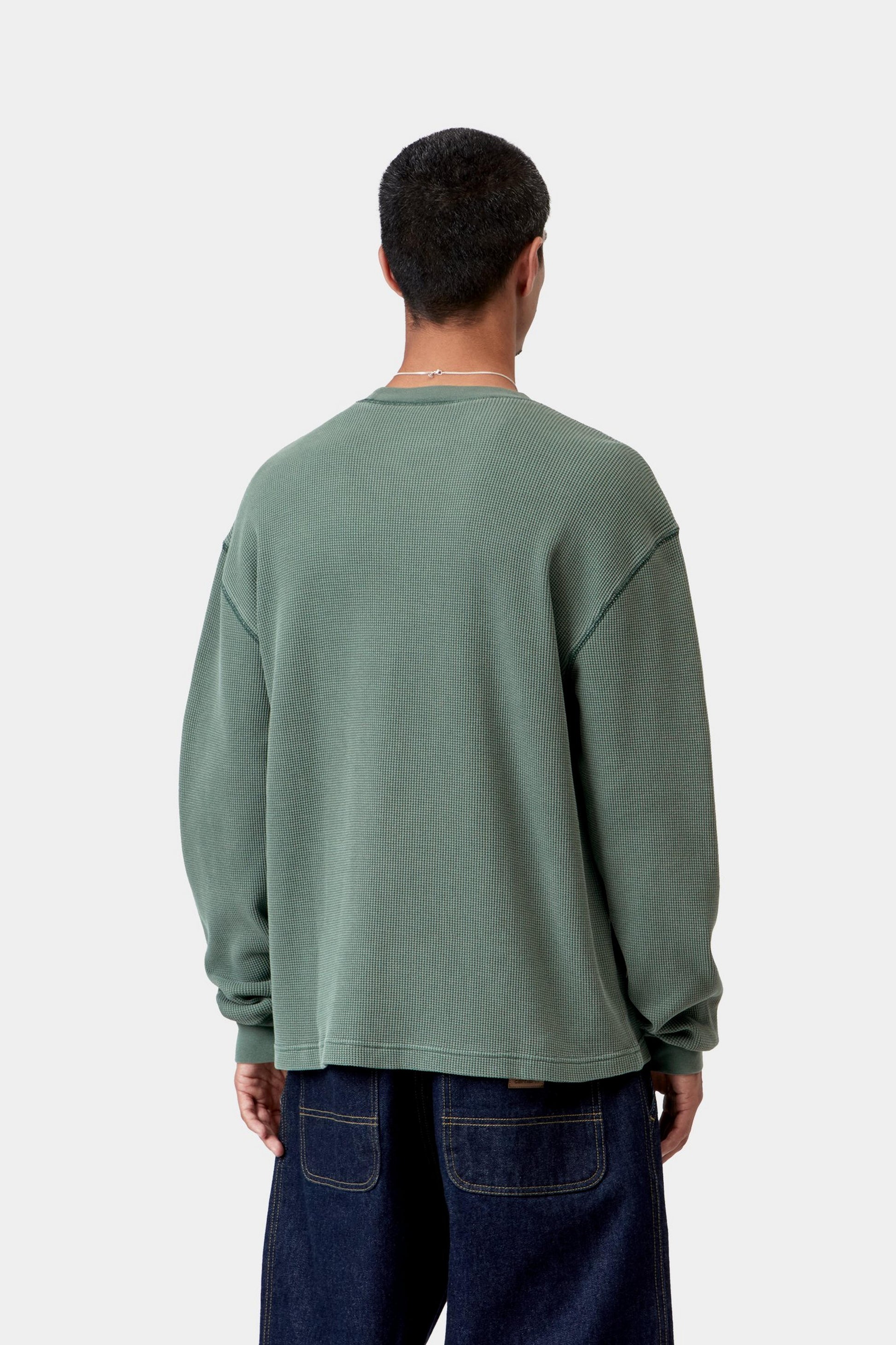 Carhartt L/S Vista Waffle Tee Dark Scarab