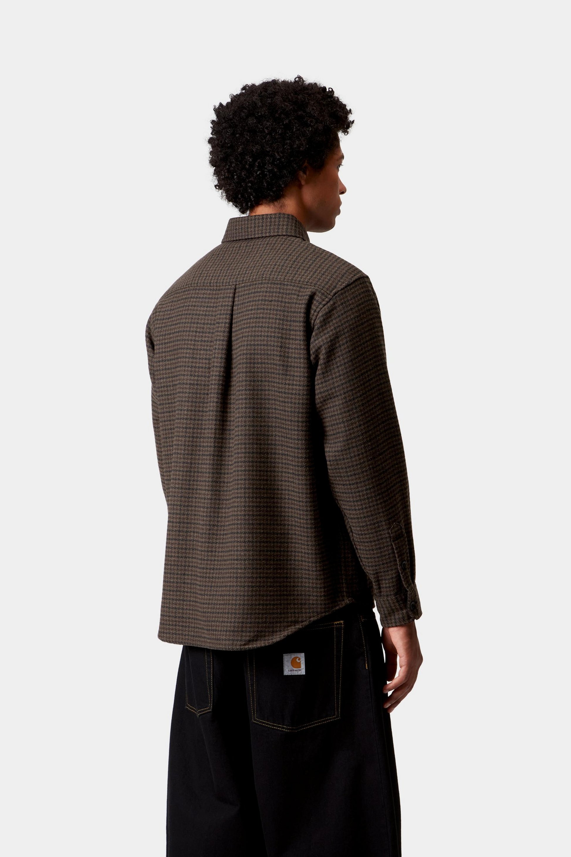 Carhartt L/S Lowis Shirt Houndstooth/Viola Heather