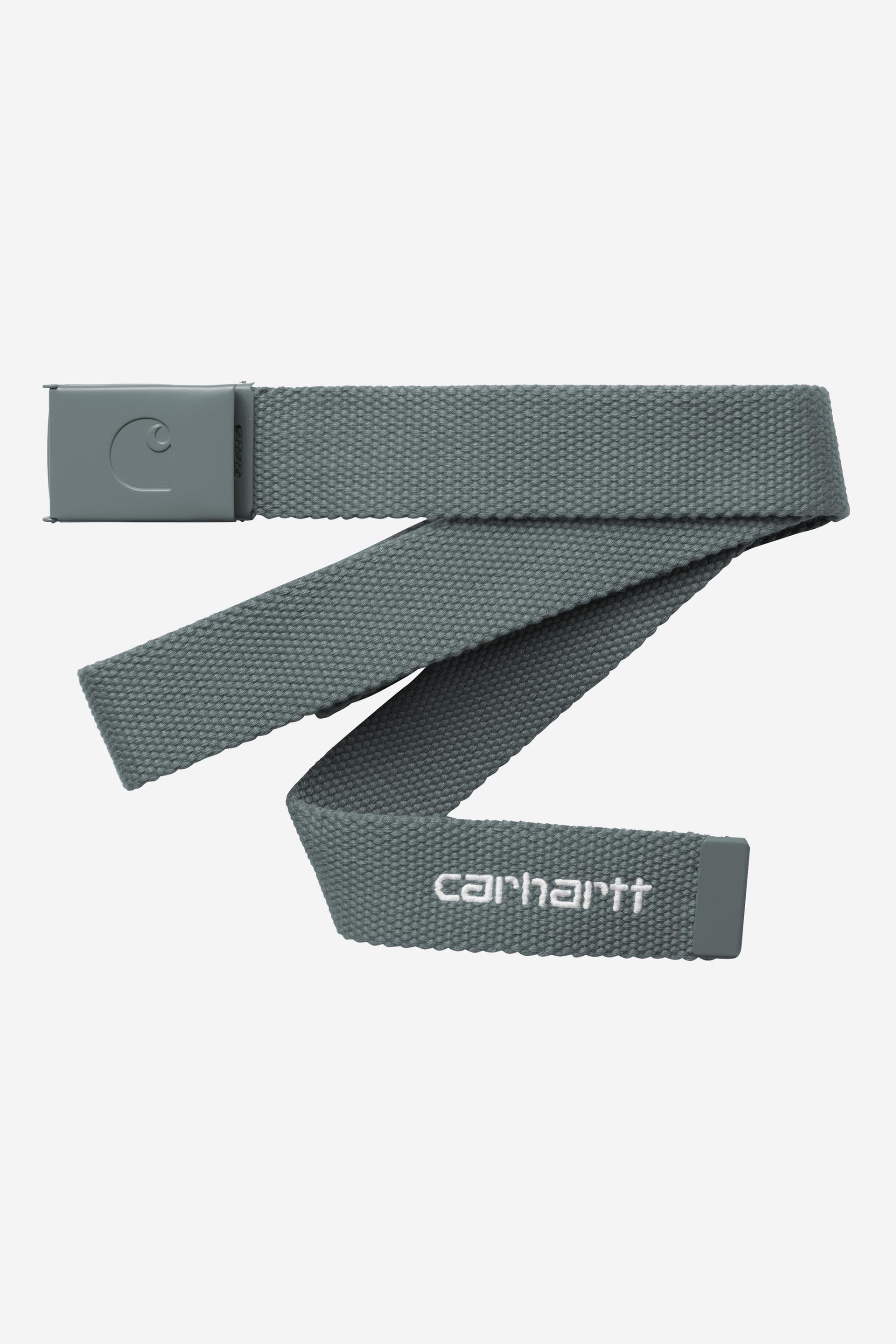 Carhartt WIP Clip C-Logo Belt Tonal Velvet Green / White