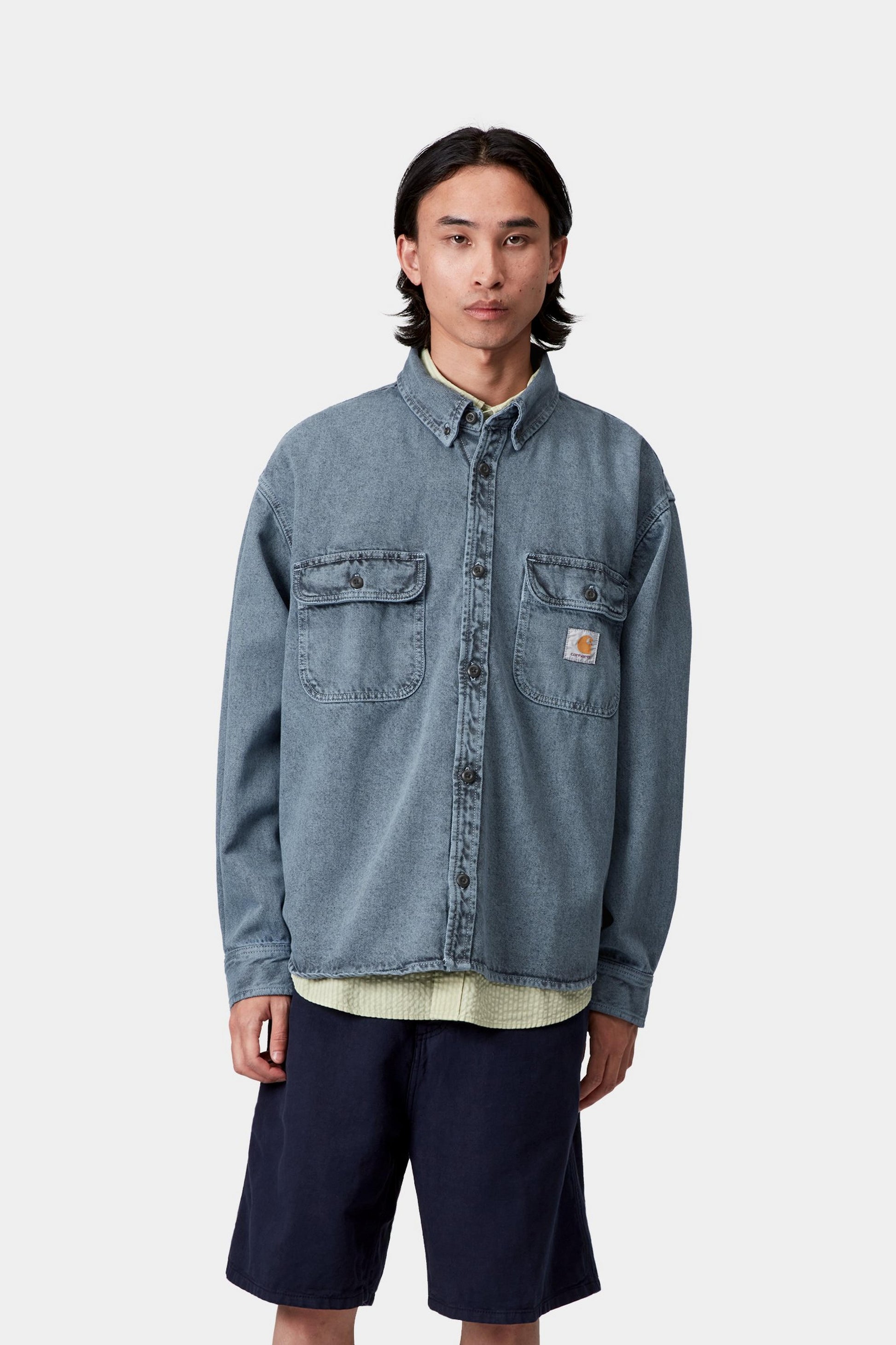 Carhartt Tigan Shirt Jac Black / Blue Fog