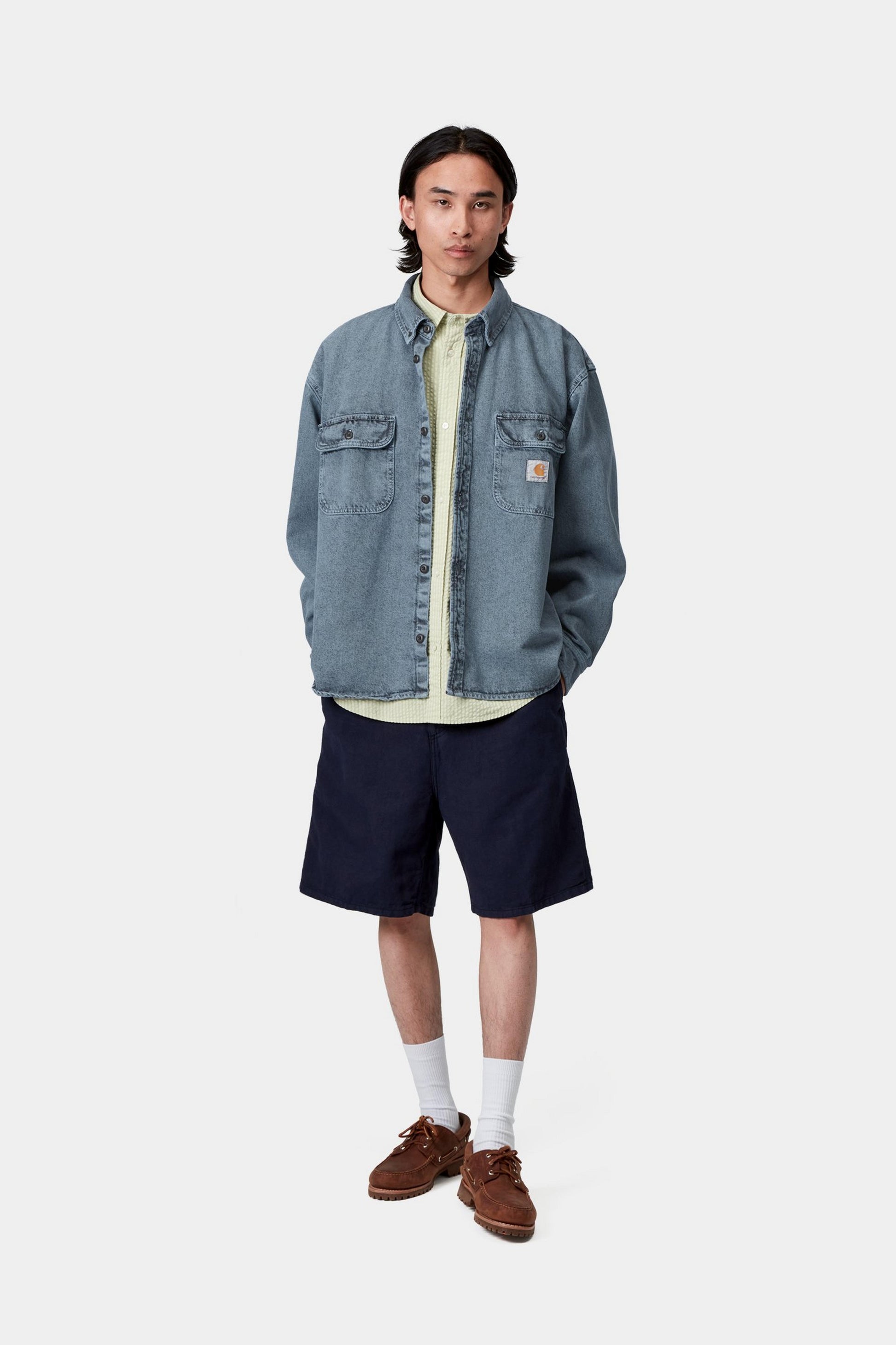 Carhartt Tigan Shirt Jac Black / Blue Fog
