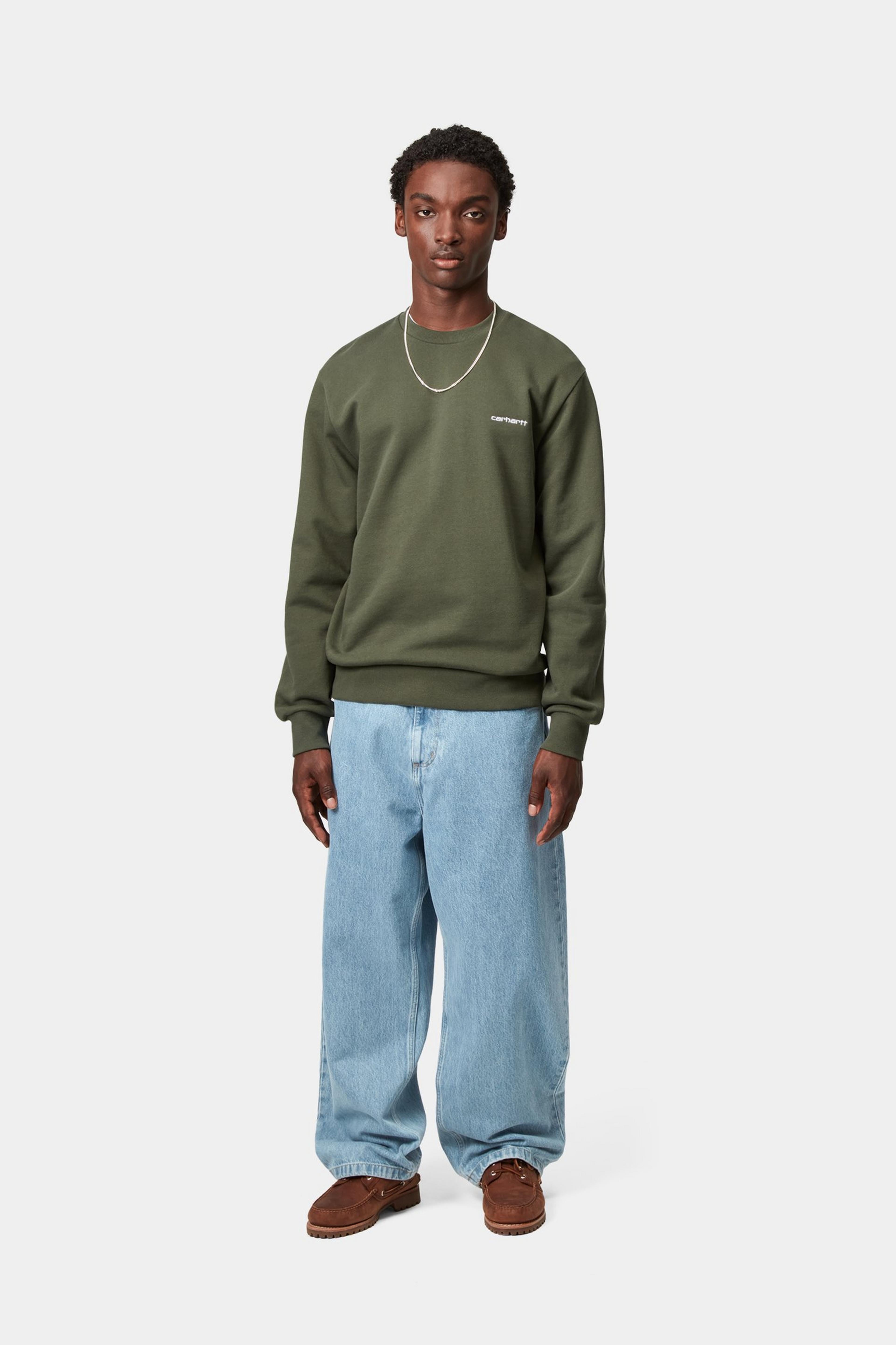 Carhartt WIP Brandon Pant Blue Stone Bleached