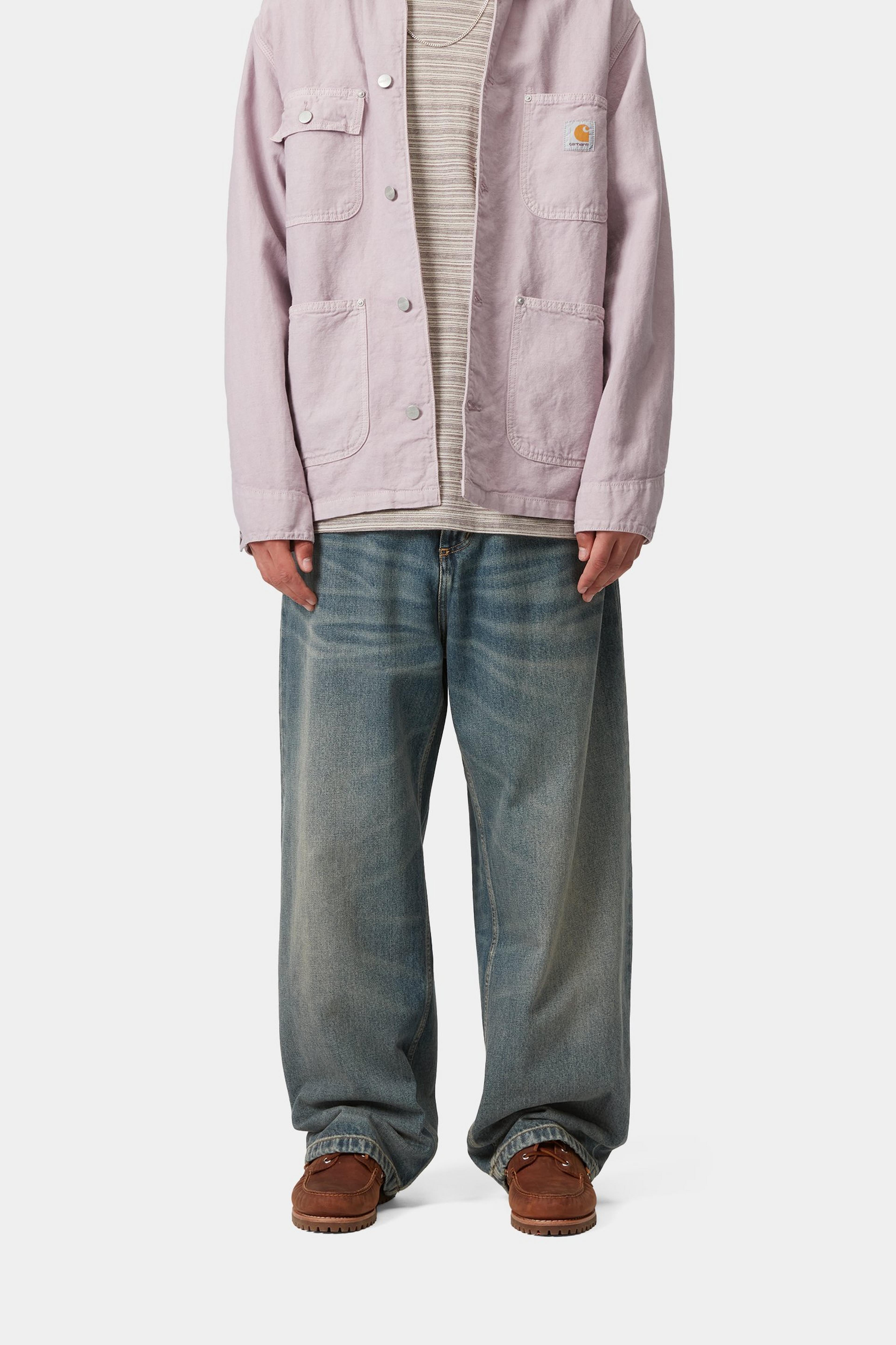 Carhartt Brandon Pant Blue Worn Used Wash Denim