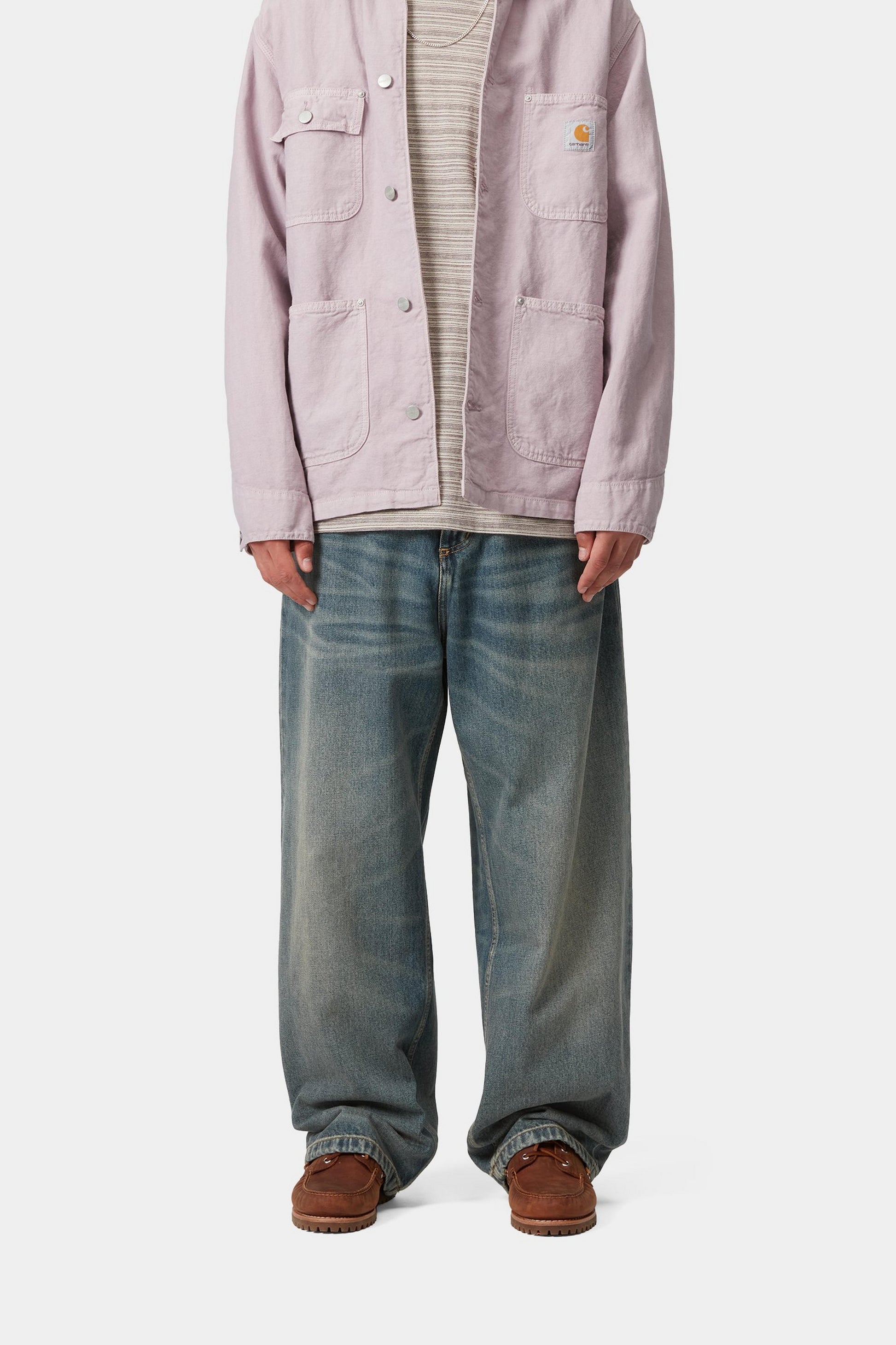 Carhartt Brandon Pant Blue Worn Used Wash Denim
