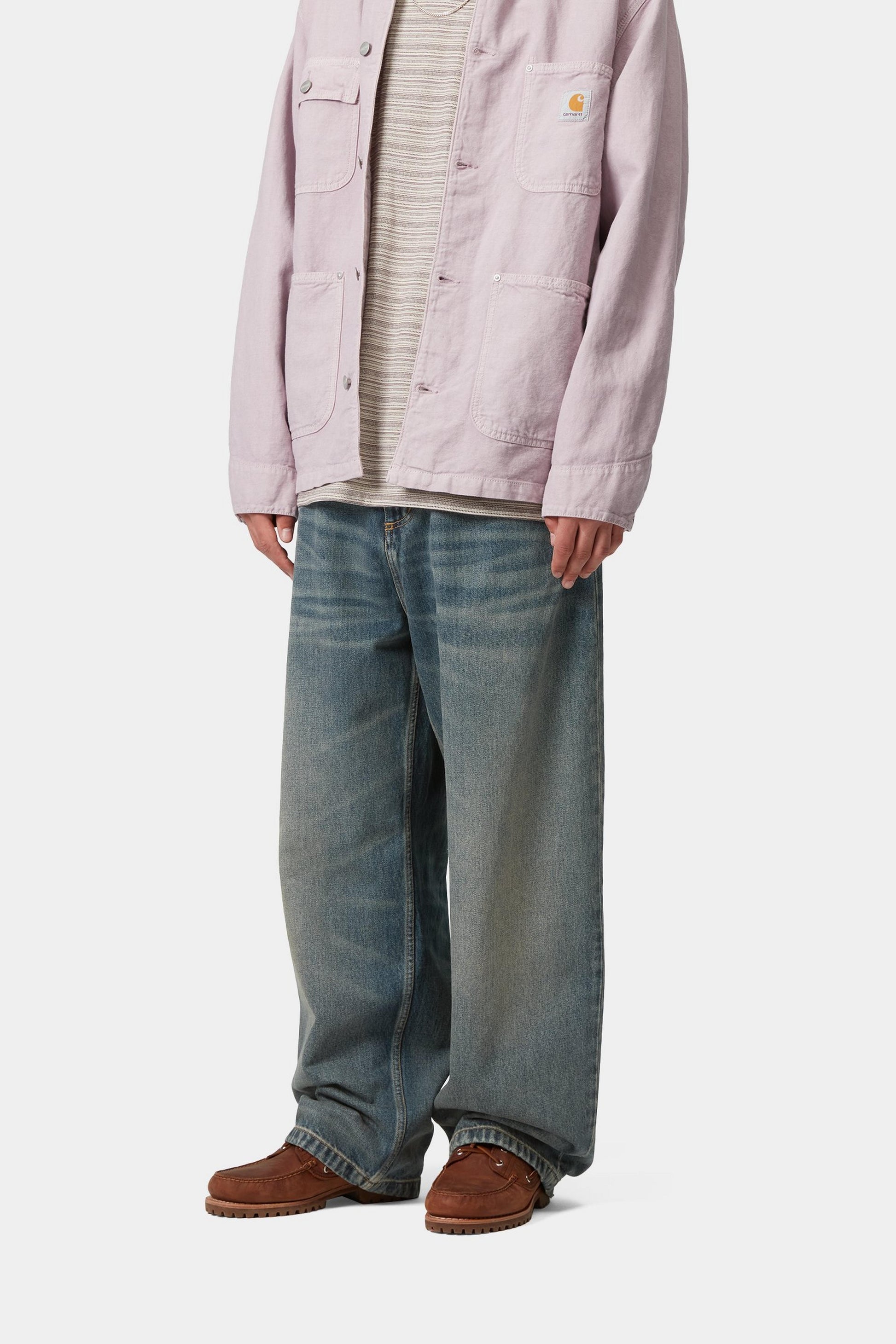 Carhartt Brandon Pant Blue Worn Used Wash Denim