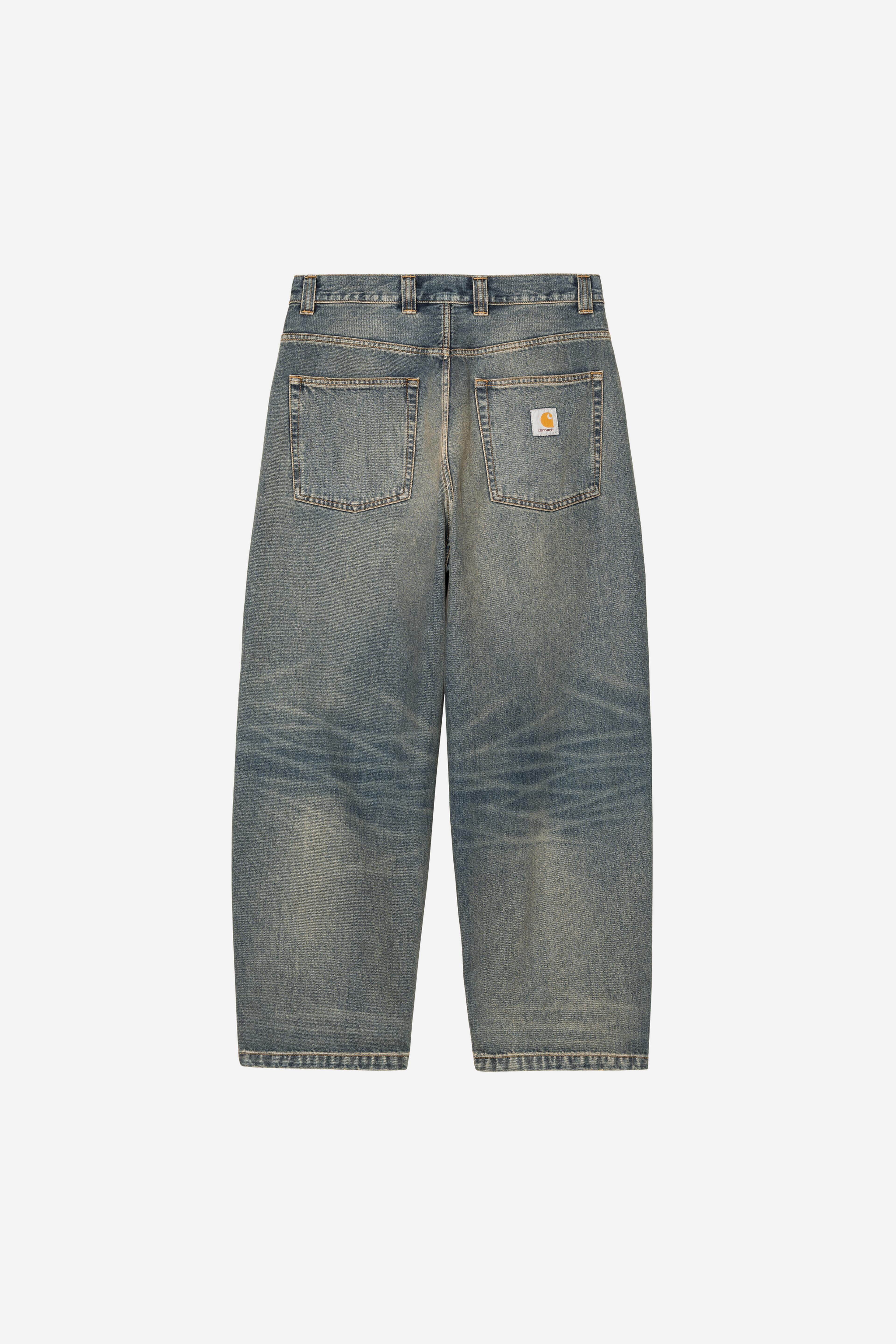 Carhartt Brandon Pant Blue Worn Used Wash Denim