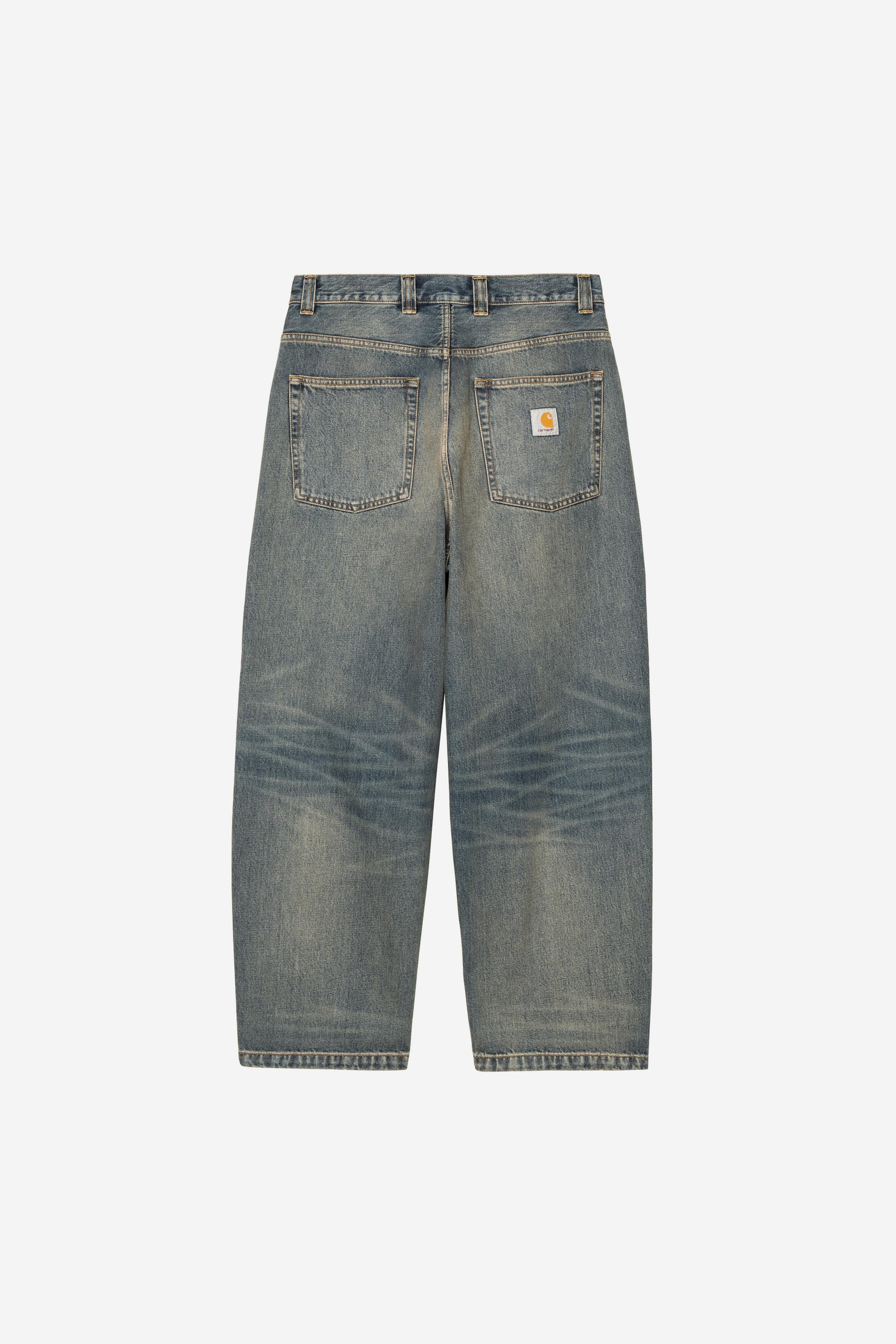 Carhartt Brandon Pant Blue Worn Used Wash Denim