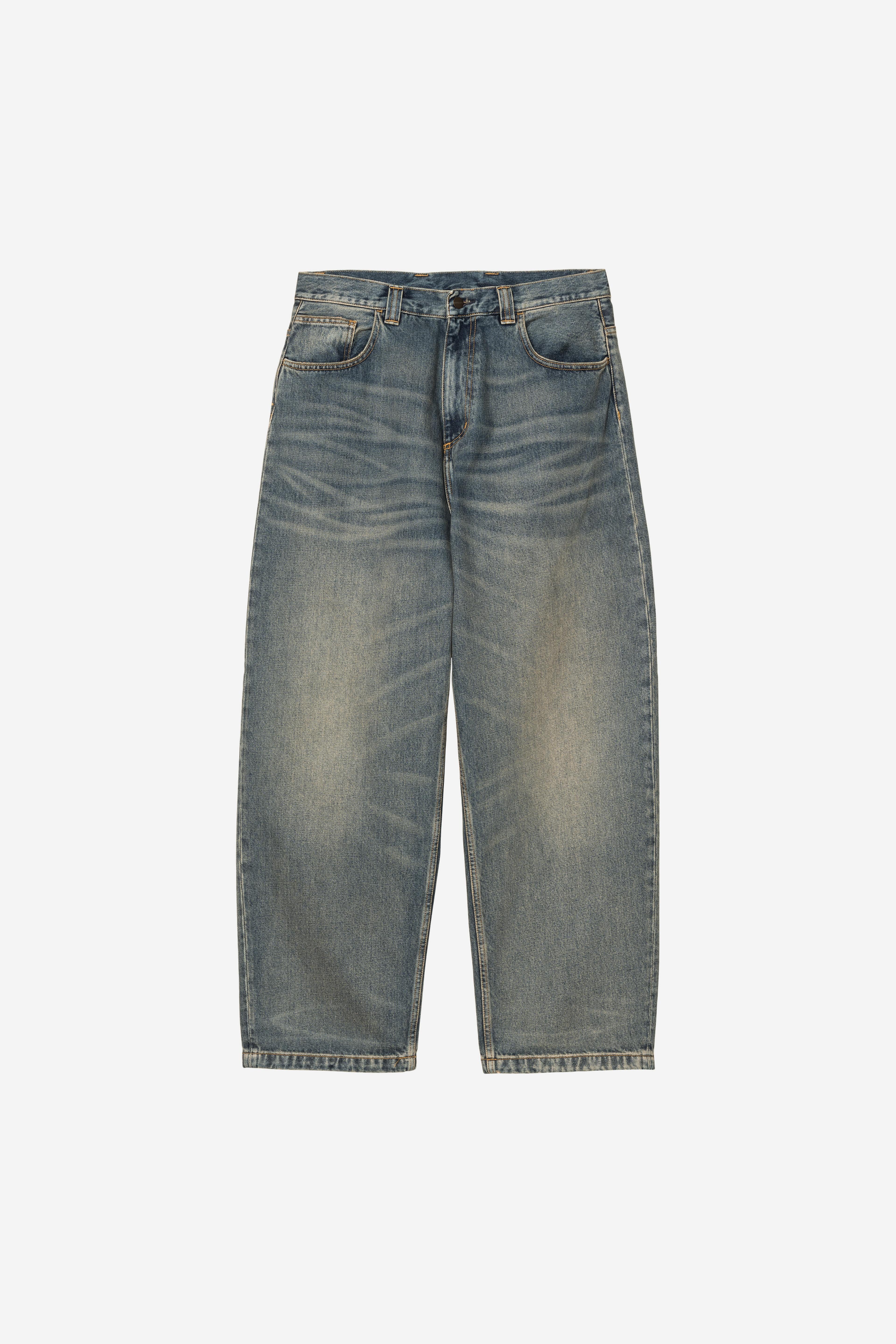 Carhartt Brandon Pant Blue Worn Used Wash Denim