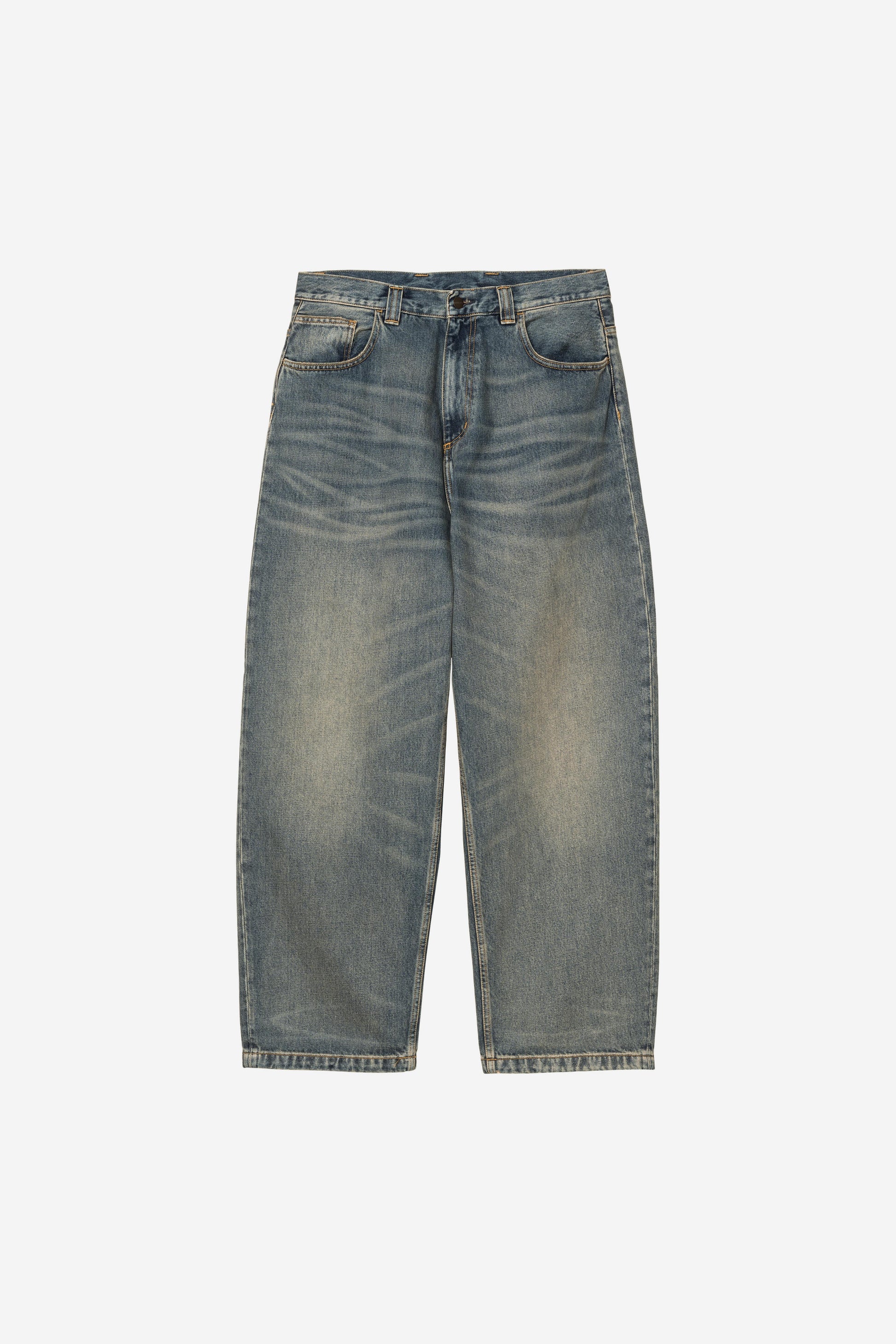 Carhartt Brandon Pant Blue Worn Used Wash Denim