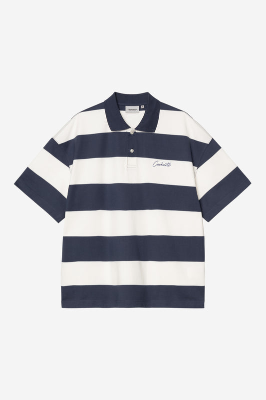Carhartt WIP S/S Delray Polo Delray Stripe / Blue