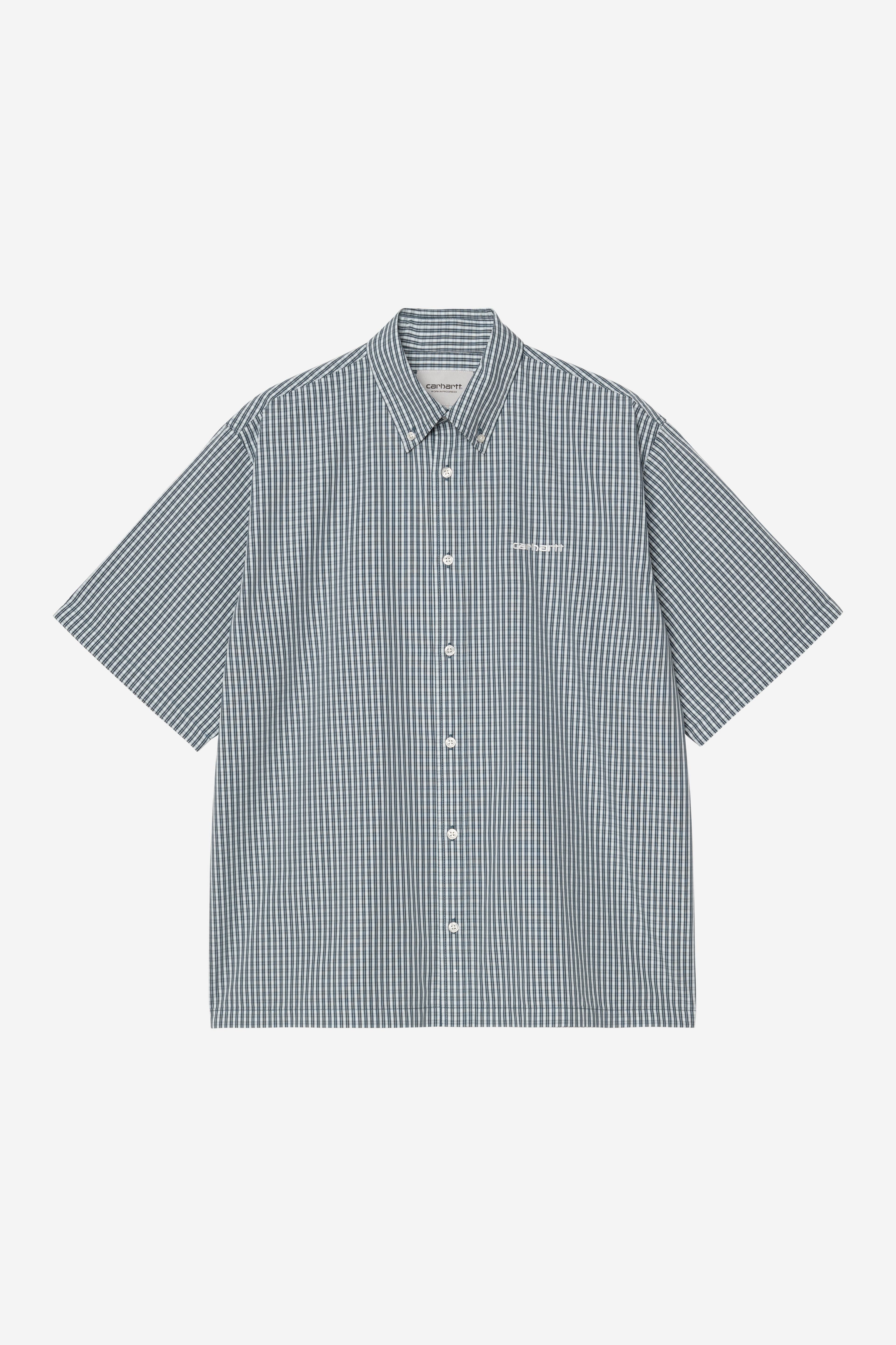 Carhartt WIP S/S Groff Shirt Groff Check / Blue River