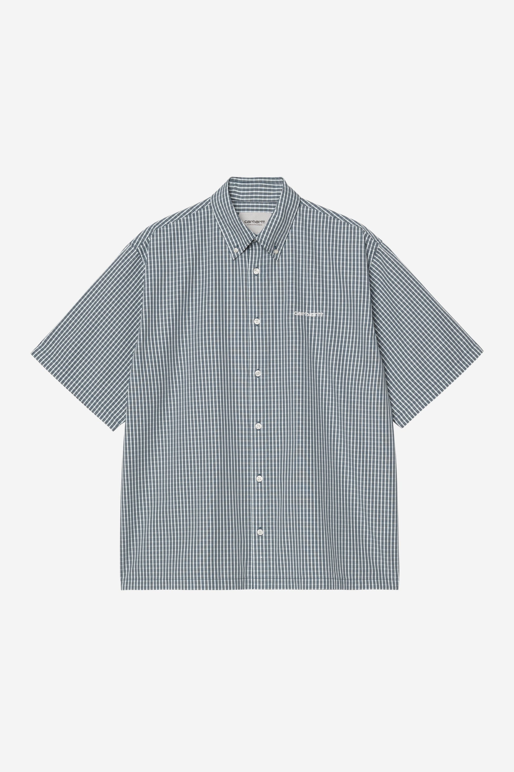 Carhartt WIP S/S Groff Shirt Groff Check / Blue River