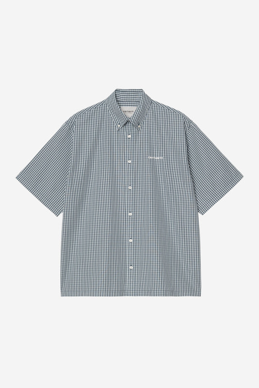 Carhartt WIP S/S Groff Shirt Groff Check / Blue River