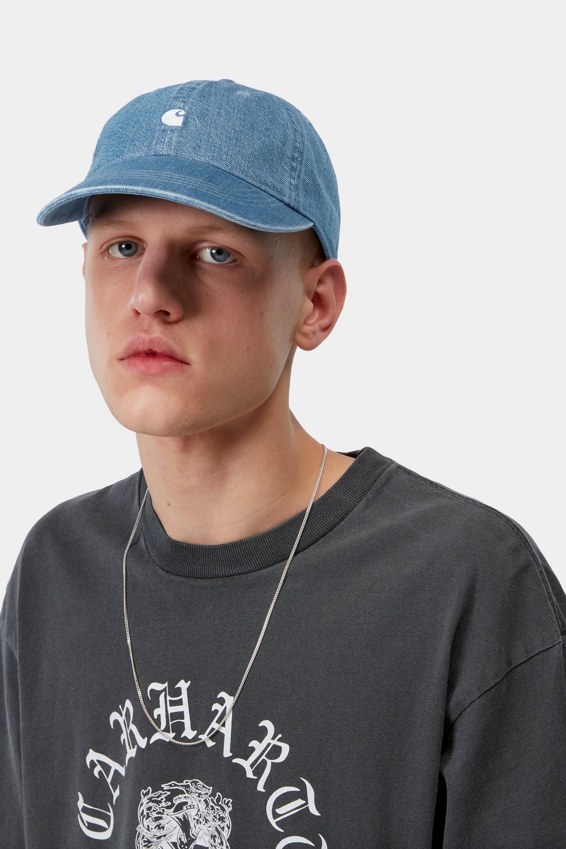 Carhartt WIP Lucas Cap Blue Bleached