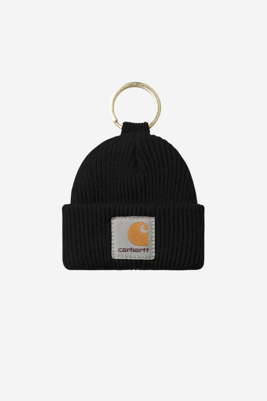 Mini Watch Hat Keyhain Black