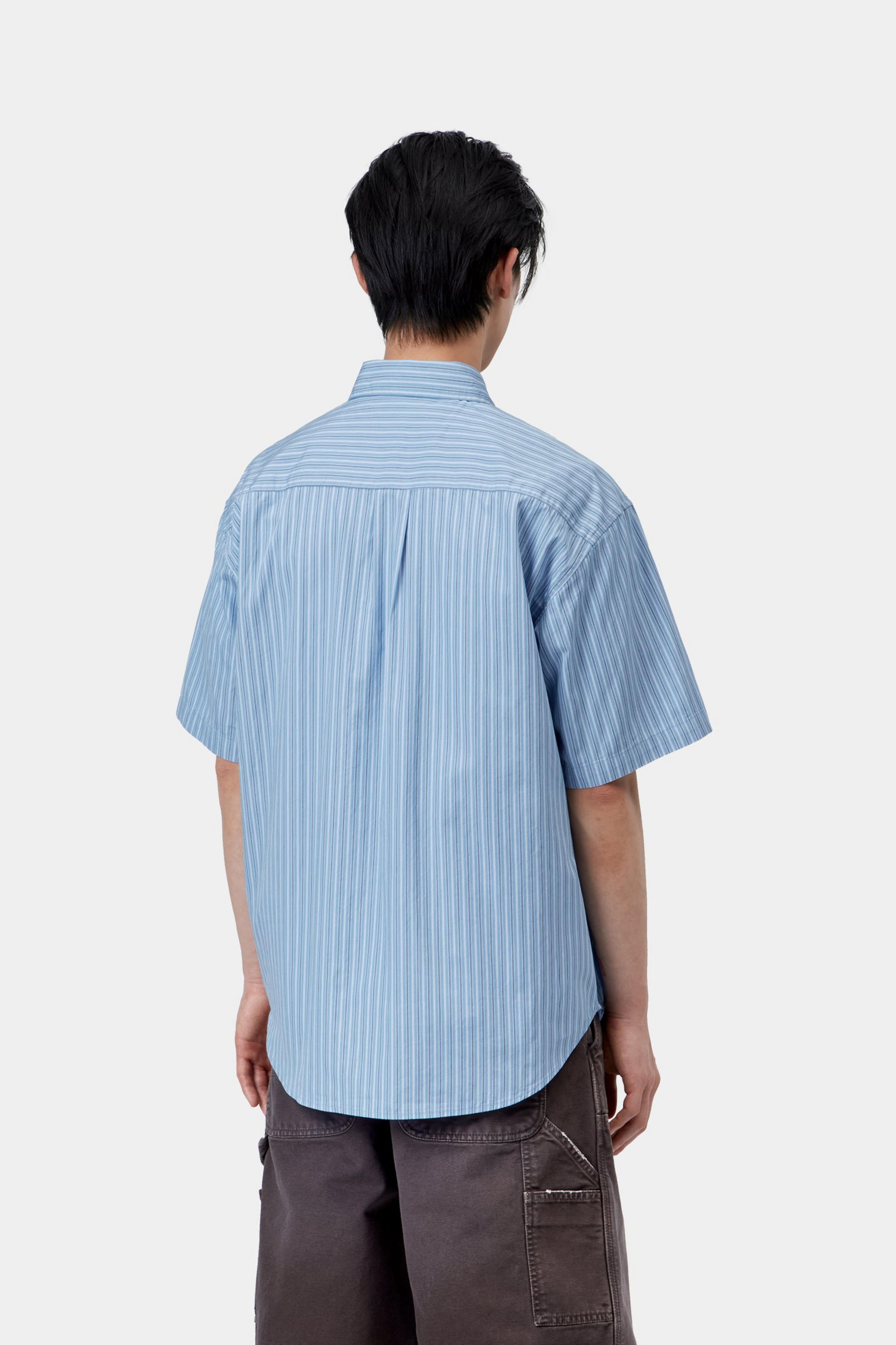 Carhartt WIP S/S Keene Shirt Keene Stripe / Curacao