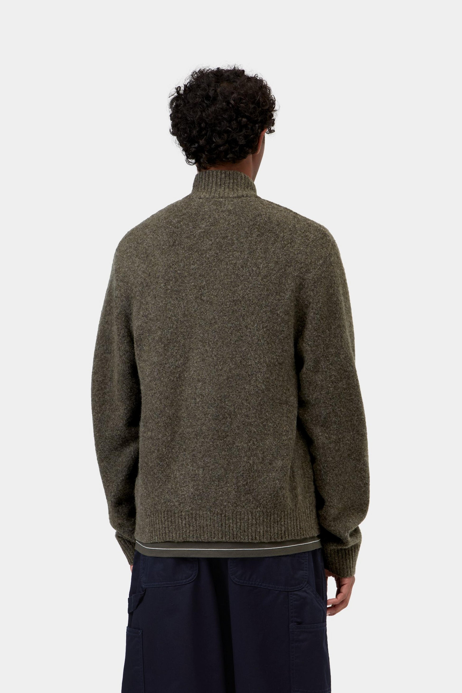 Carhartt WIP Curtis Sweater Jacket Tangled Shungite