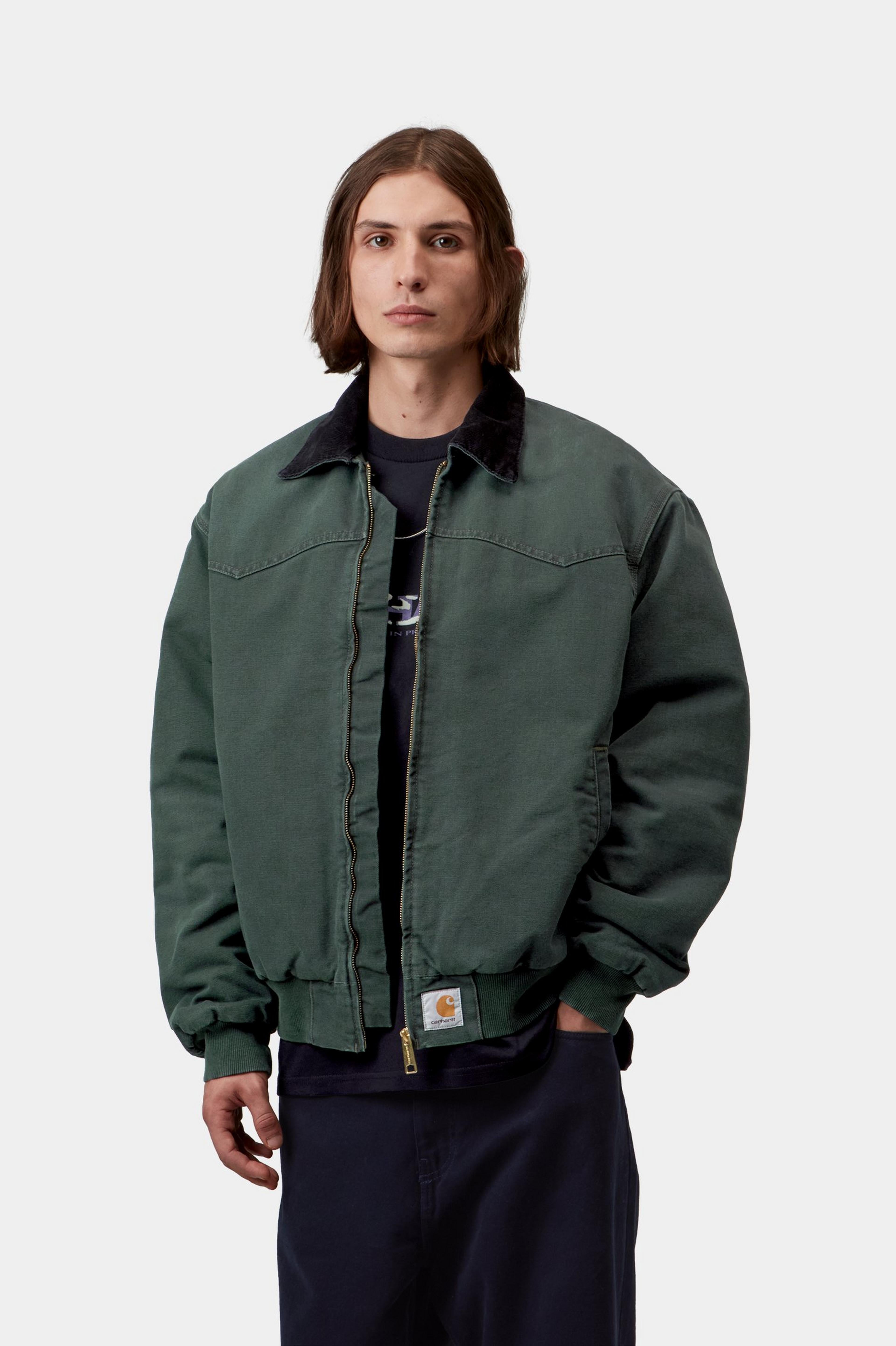 Carhartt WIP OG Santa Fe Jacket Raven / Black Stone Canvas
