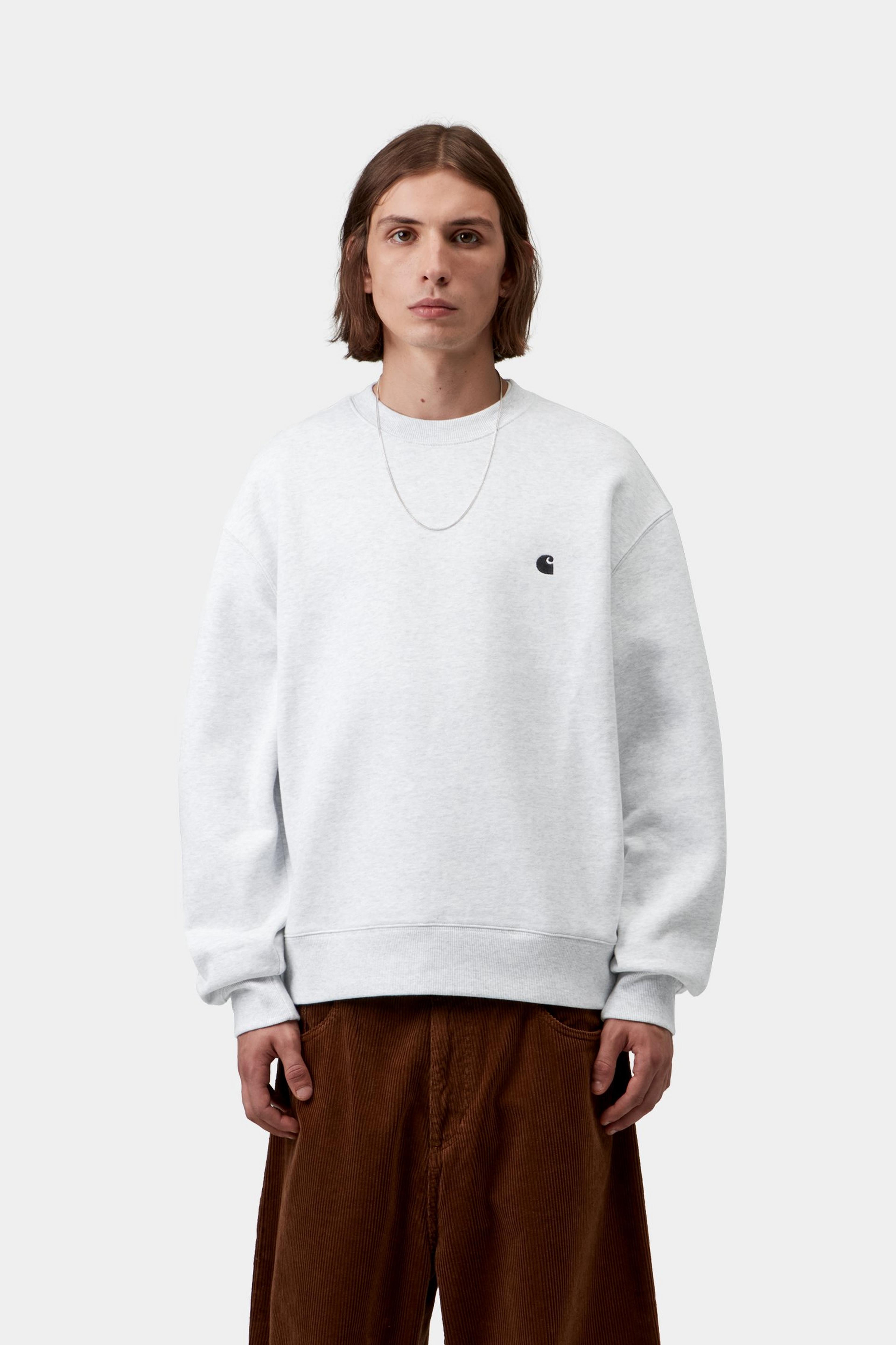 Carhartt WIP Mack Sweat Ash Heather / Black