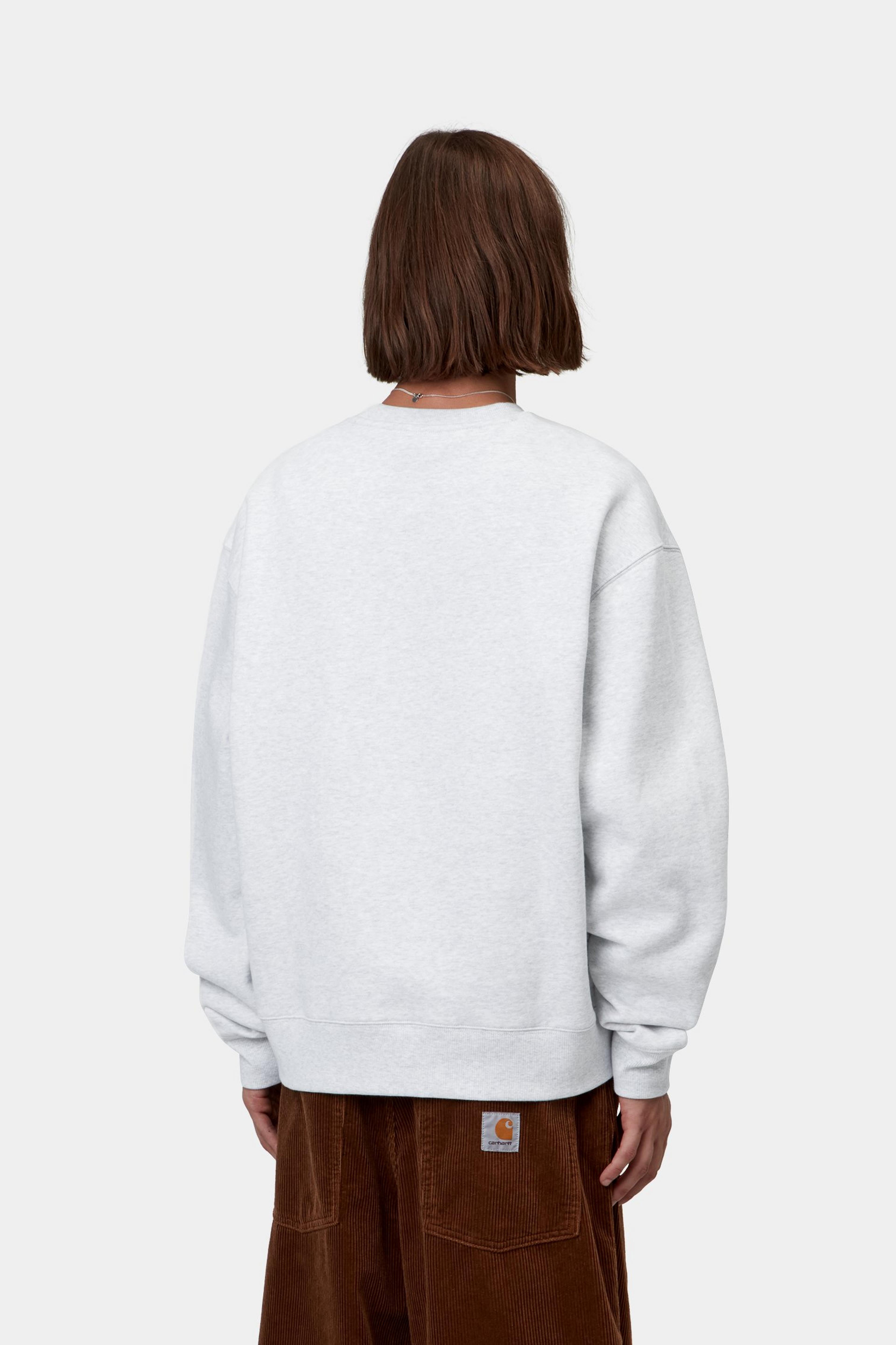 Carhartt WIP Mack Sweat Ash Heather / Black
