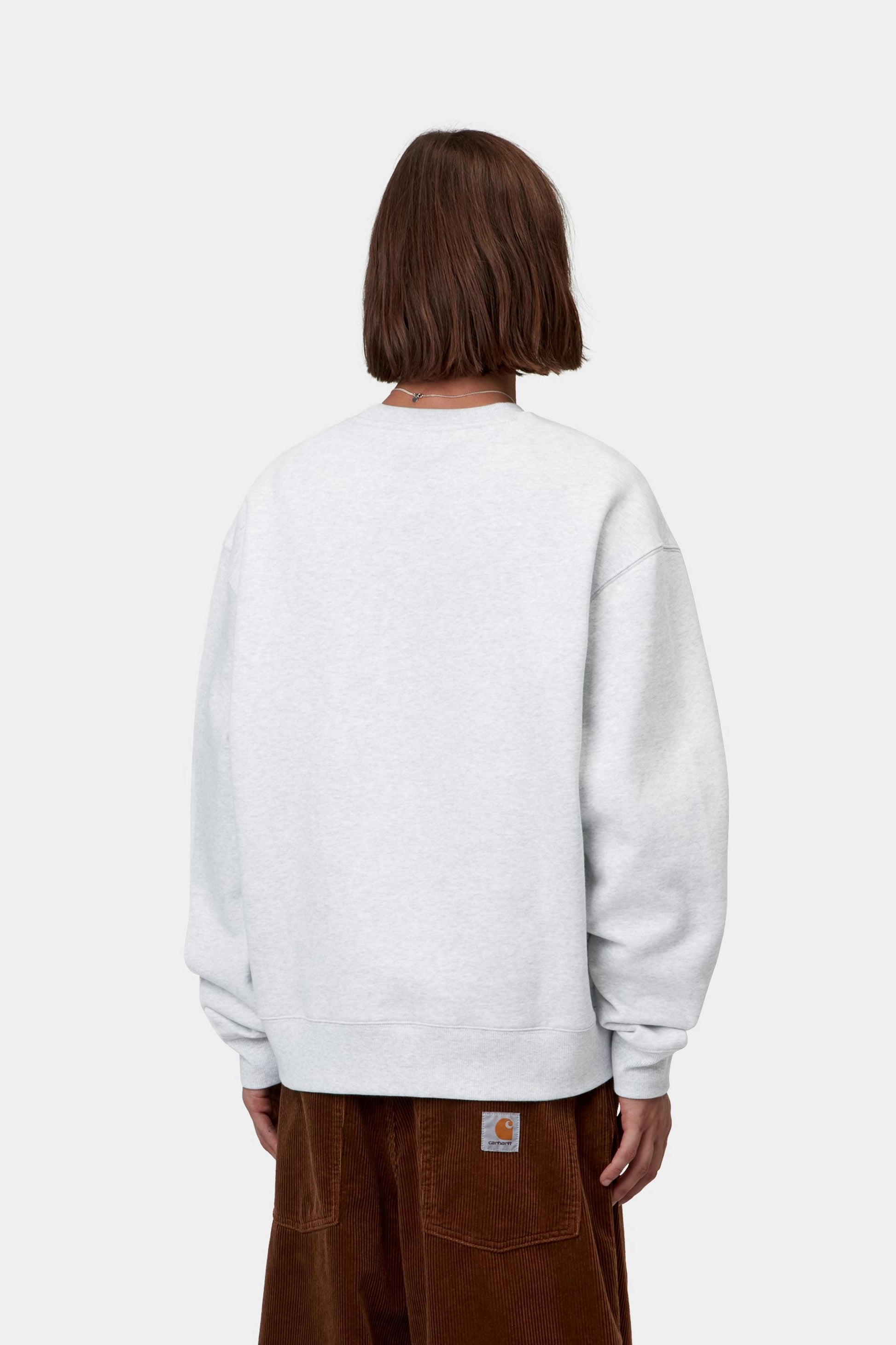Carhartt WIP Mack Sweat Ash Heather / Black