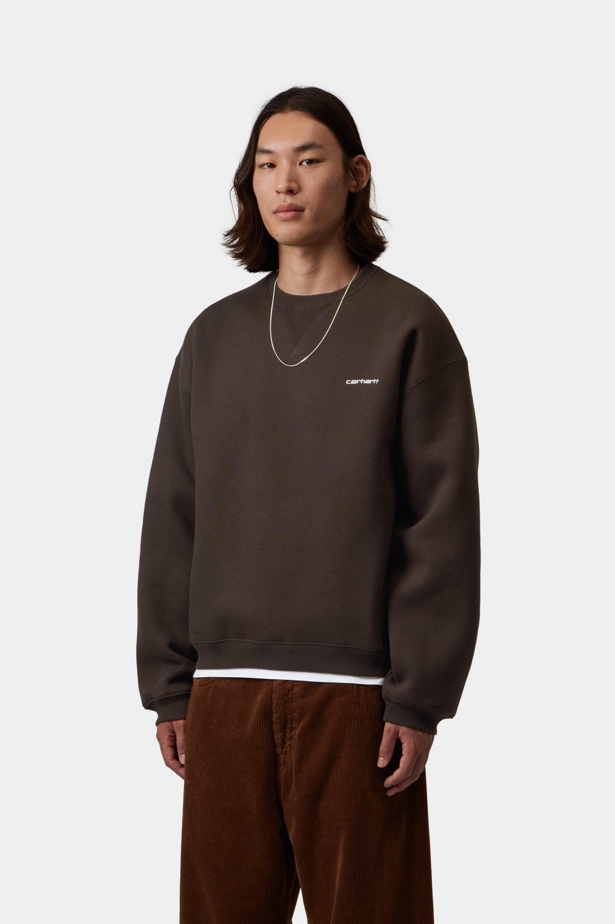 Carhartt WIP Ebbert Sweat Tobacco / White