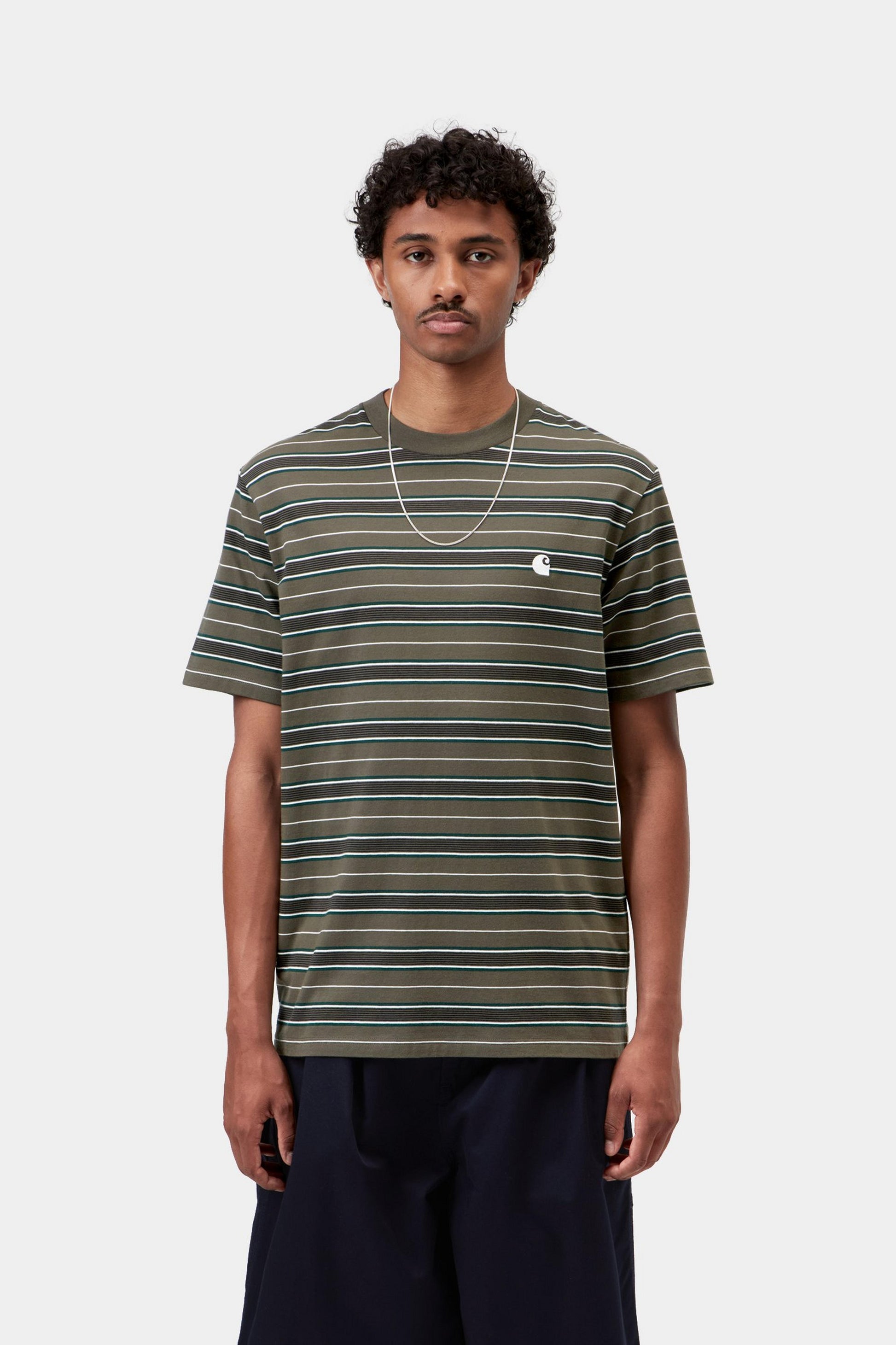Carhartt WIP Bronson Tee Bronson Stripe / Cypress
