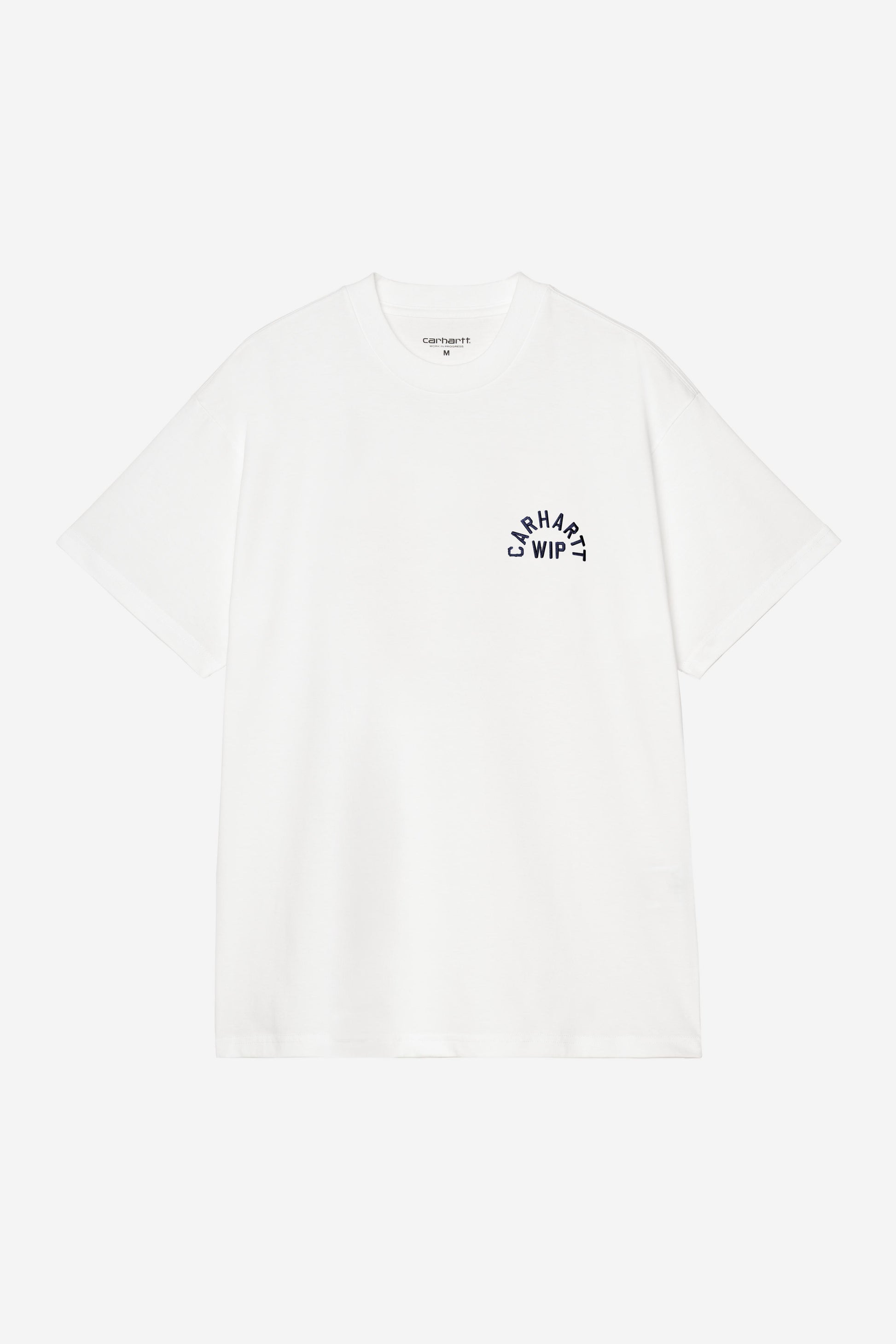 Carhartt WIP Arch Script Tee White/Dark Navy