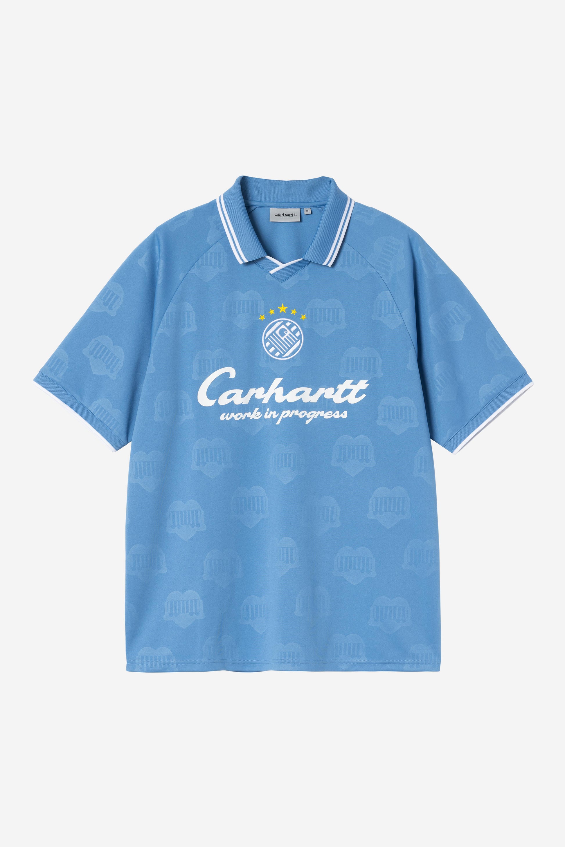 Carhartt WIP Hartt's Terrace Football T-shirt Heart Train Jacquard, Curacao