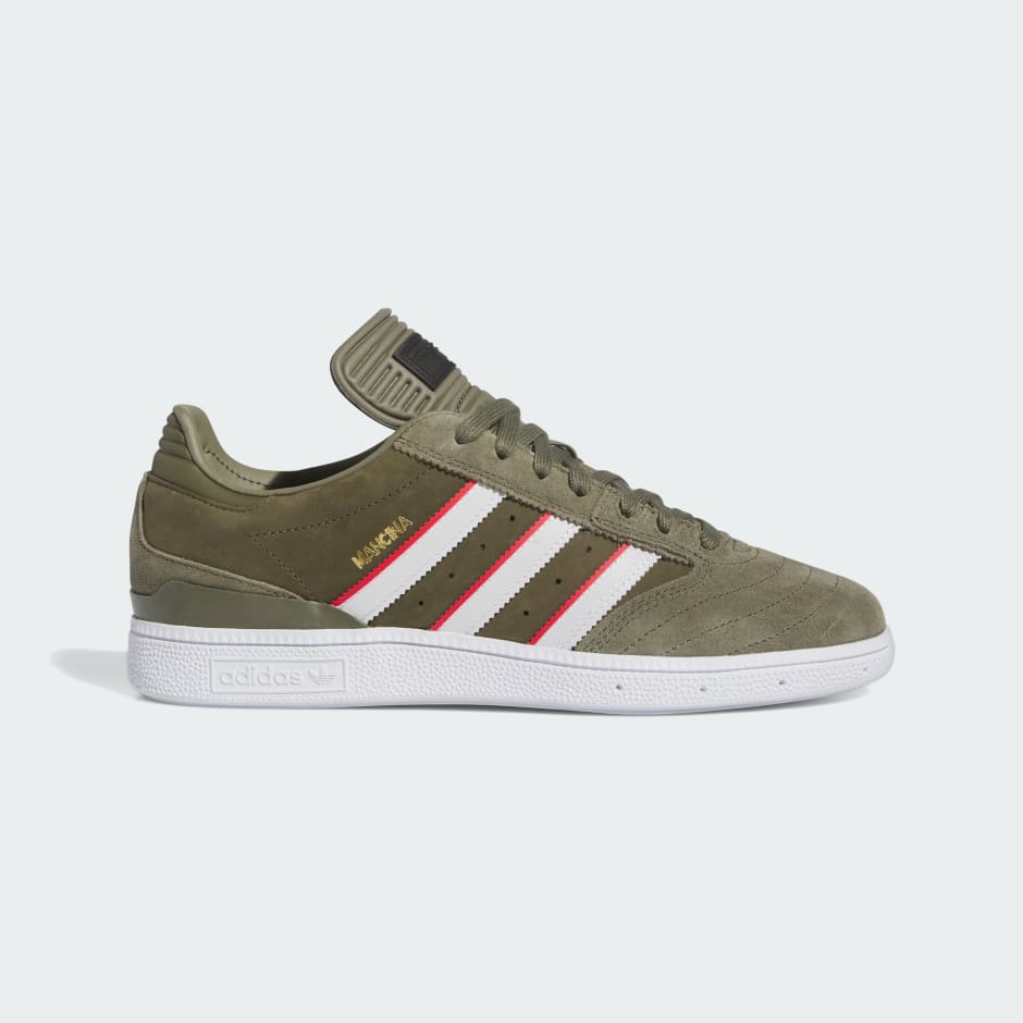 ADIDAS BUSENITZ  X DAN MANCINA OLIVE GREEN STRATA/RED/WHITE