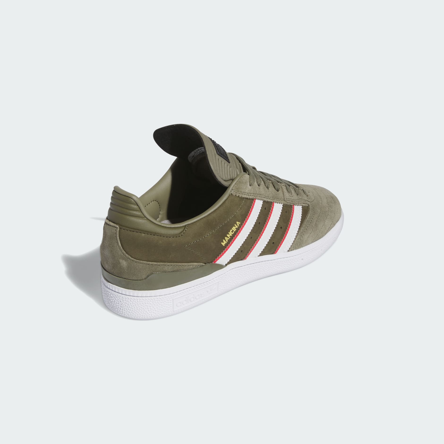 ADIDAS BUSENITZ  X DAN MANCINA OLIVE GREEN STRATA/RED/WHITE