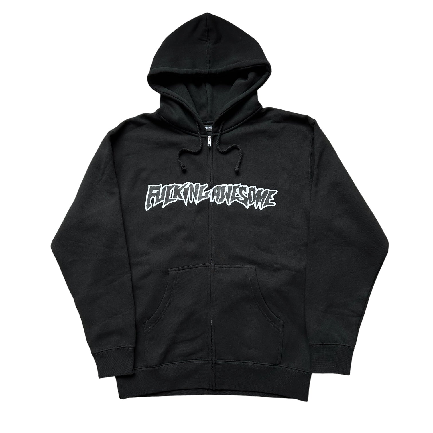 Fucking Awesome - Stamp Logo Zip  Hoodie Black