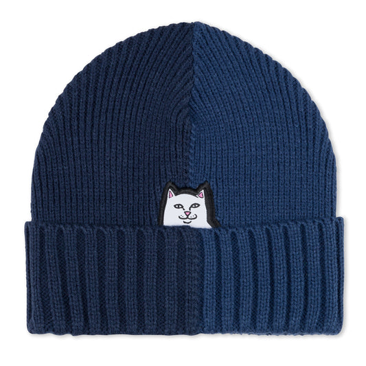 RipNDip Lord Nermal Split Beanie (Navy/Slate)